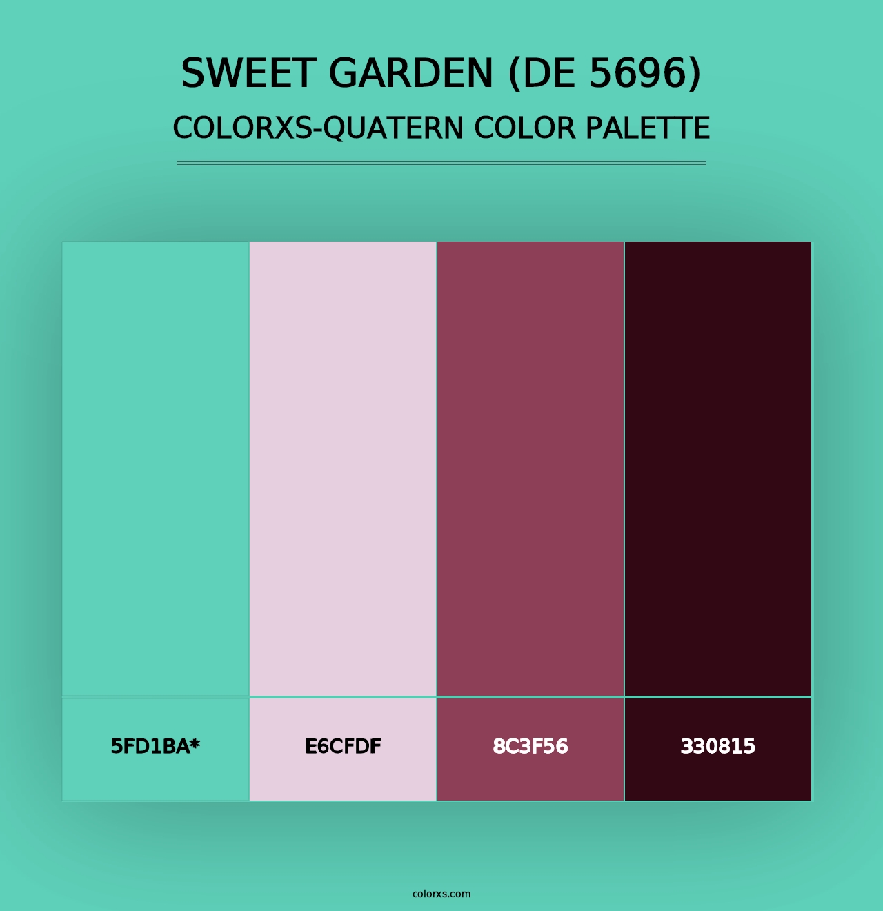 Sweet Garden (DE 5696) - Colorxs Quad Palette