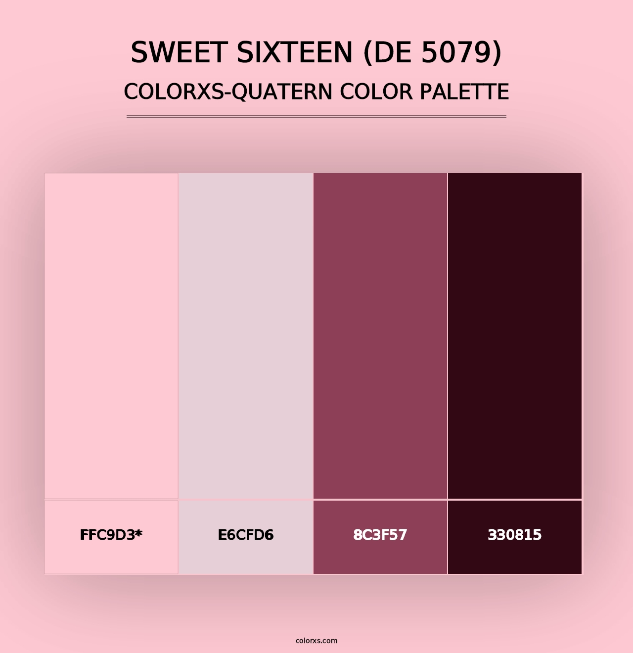 Sweet Sixteen (DE 5079) - Colorxs Quad Palette