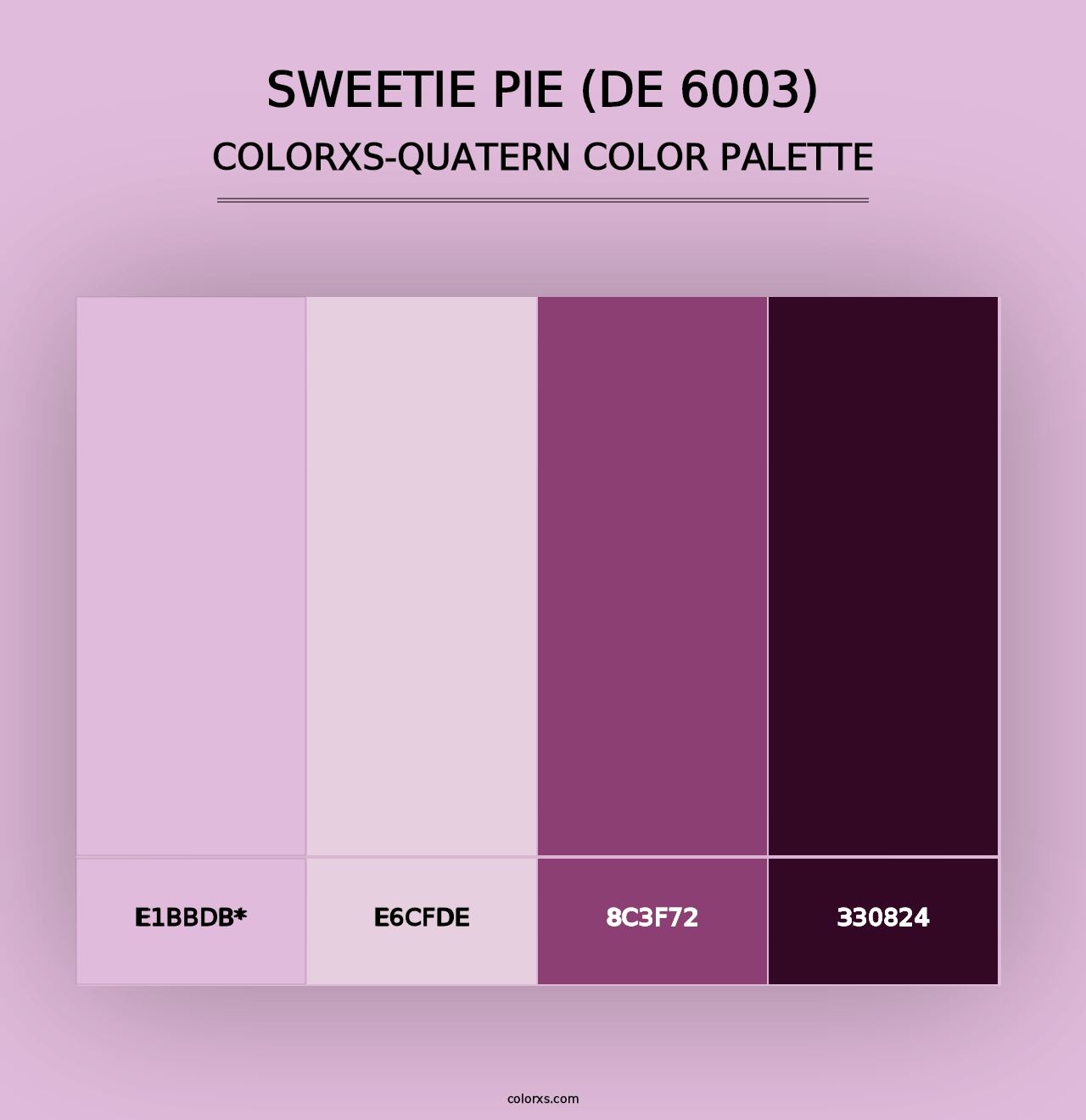 Sweetie Pie (DE 6003) - Colorxs Quad Palette