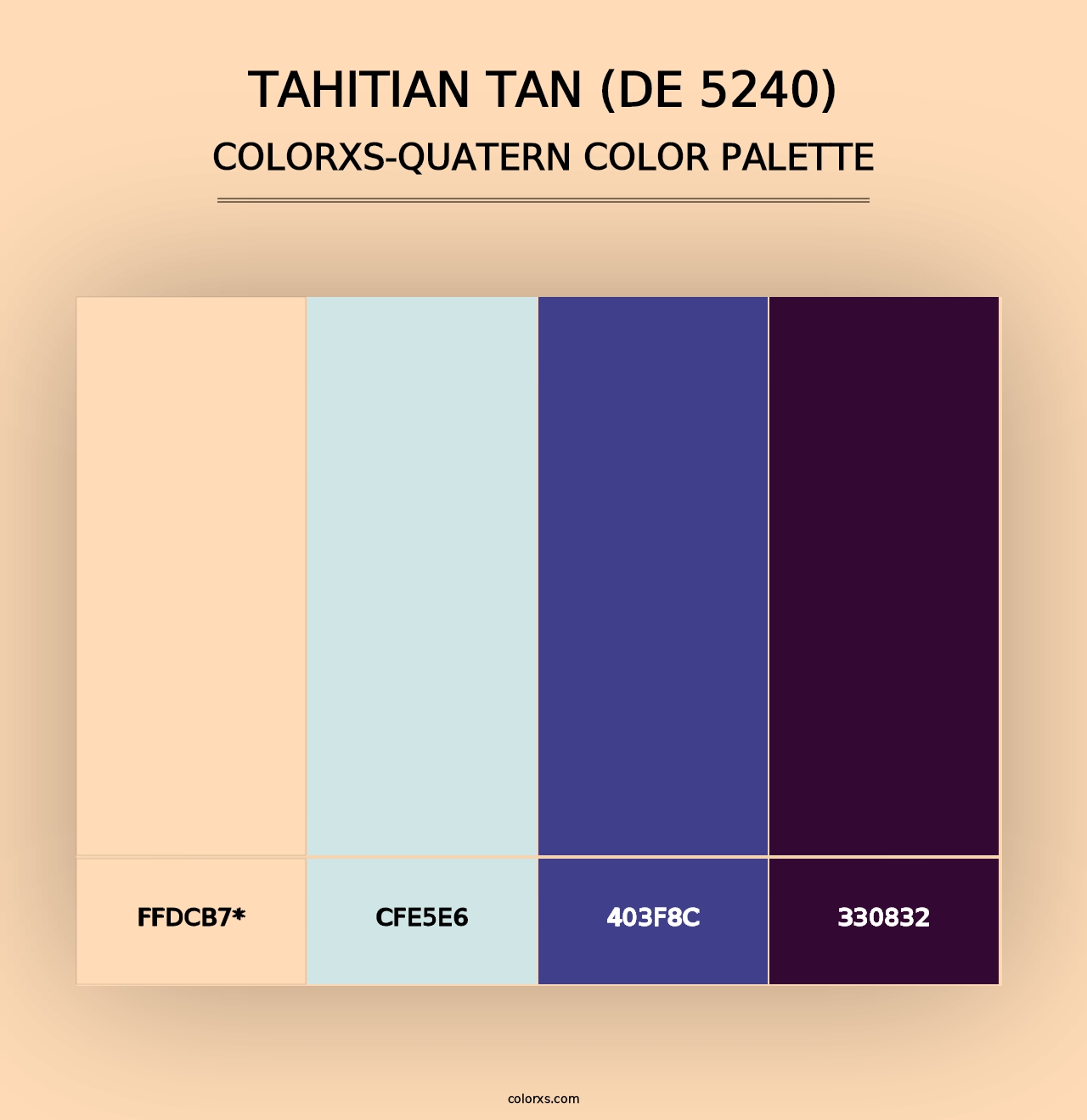 Tahitian Tan (DE 5240) - Colorxs Quad Palette