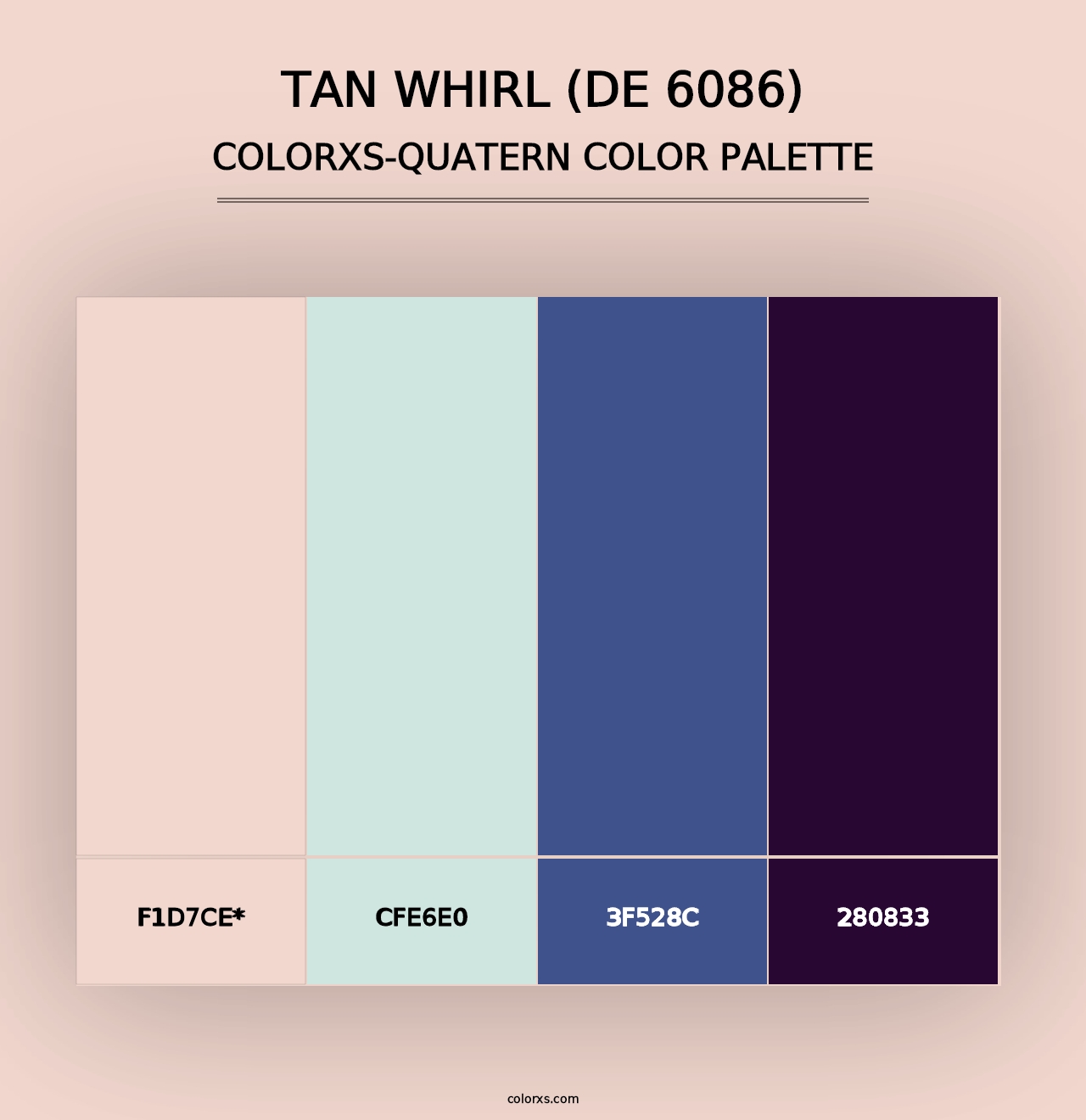 Tan Whirl (DE 6086) - Colorxs Quad Palette