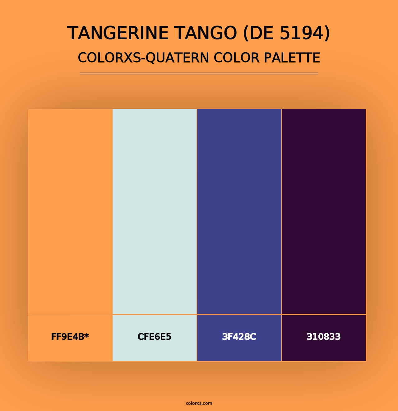 Tangerine Tango (DE 5194) - Colorxs Quad Palette