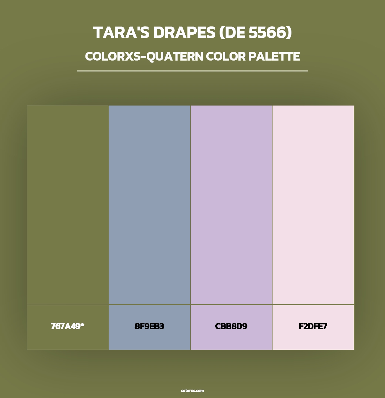 Tara's Drapes (DE 5566) - Colorxs Quad Palette