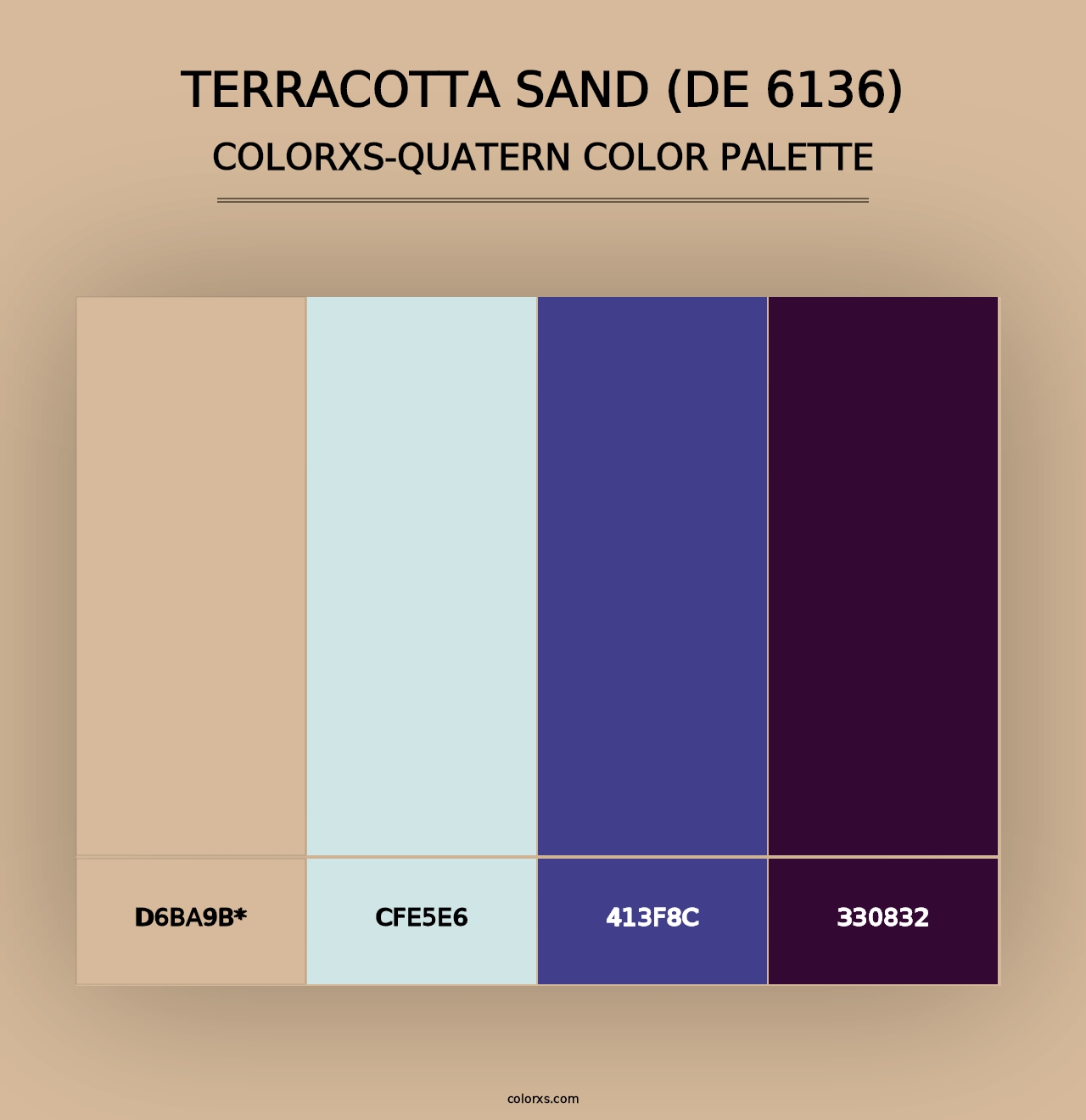 Terracotta Sand (DE 6136) - Colorxs Quad Palette