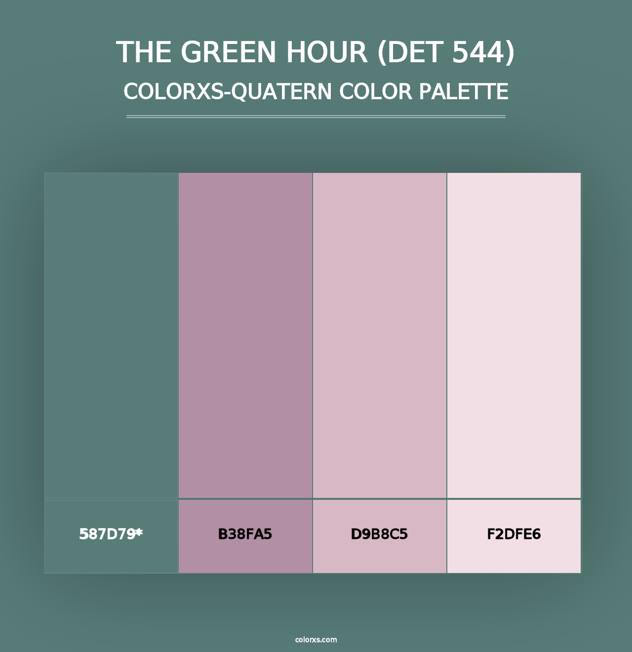 The Green Hour (DET 544) - Colorxs Quad Palette