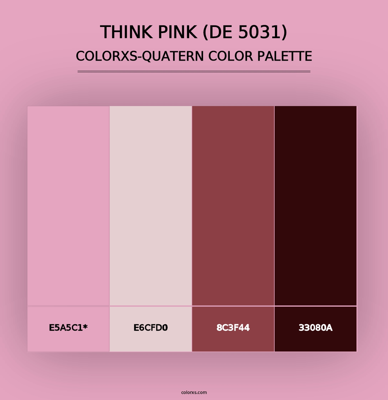 Think Pink (DE 5031) - Colorxs Quad Palette