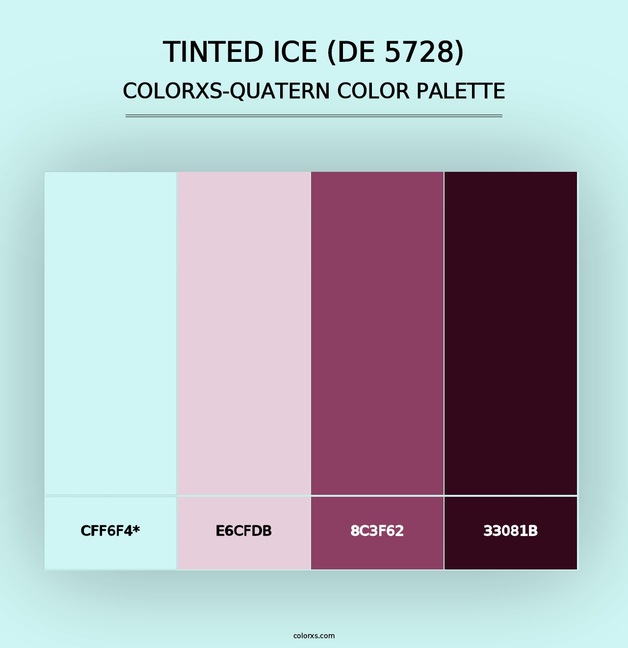 Tinted Ice (DE 5728) - Colorxs Quad Palette