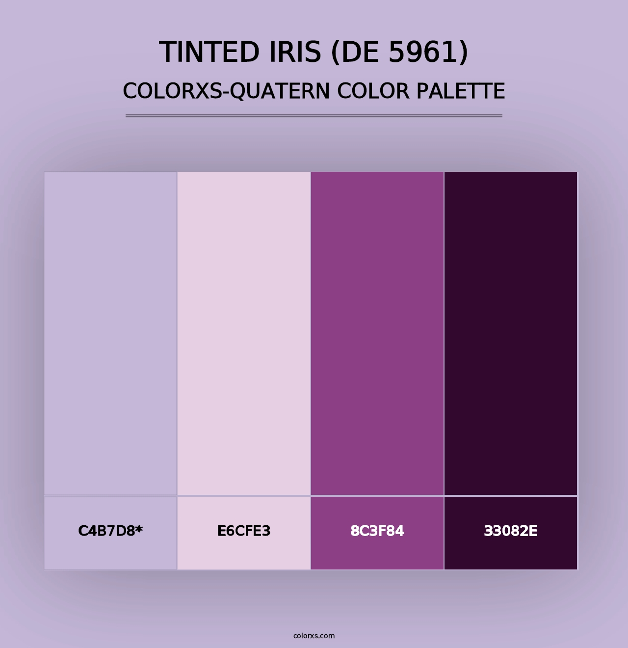 Tinted Iris (DE 5961) - Colorxs Quad Palette