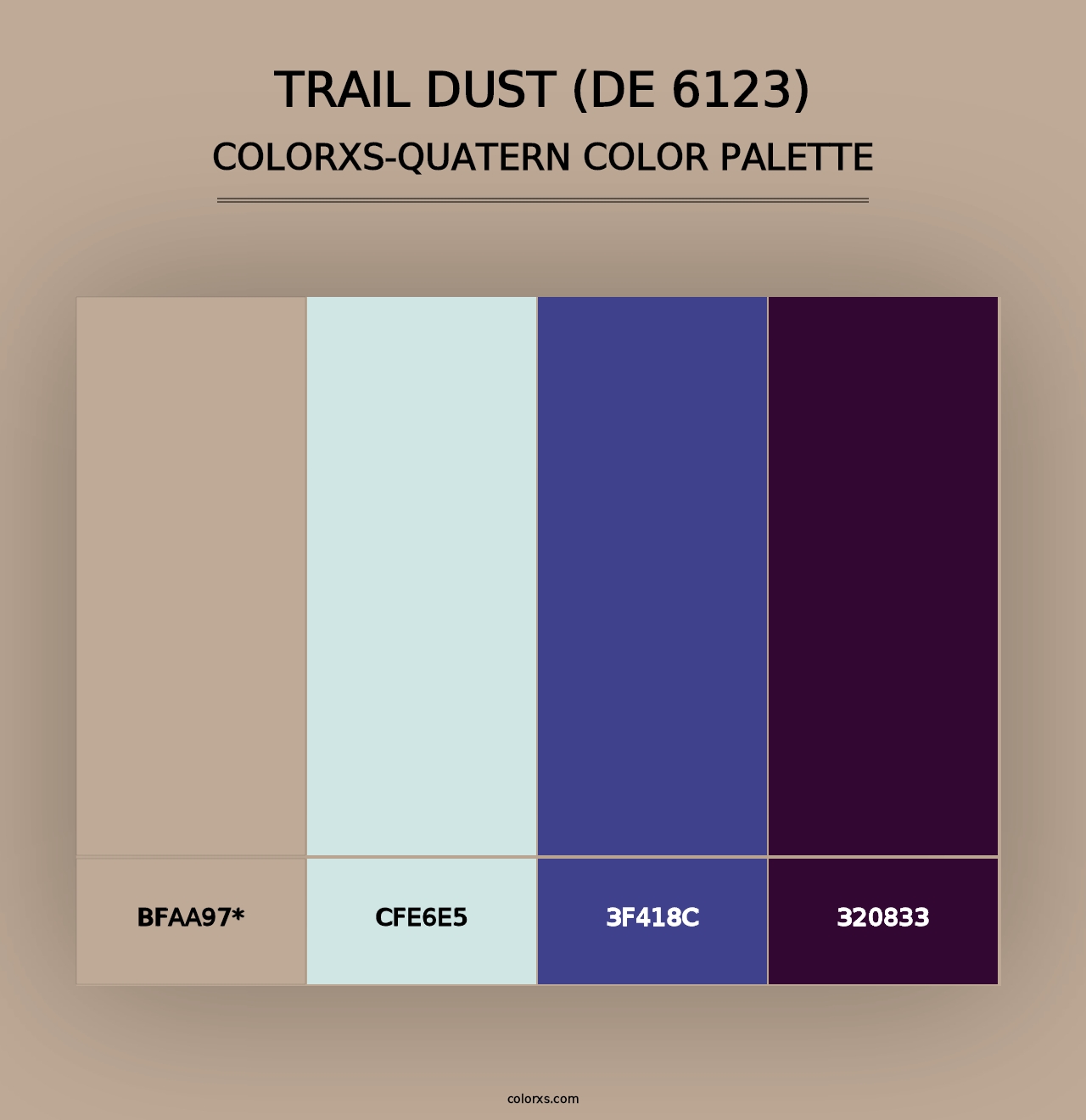 Trail Dust (DE 6123) - Colorxs Quad Palette