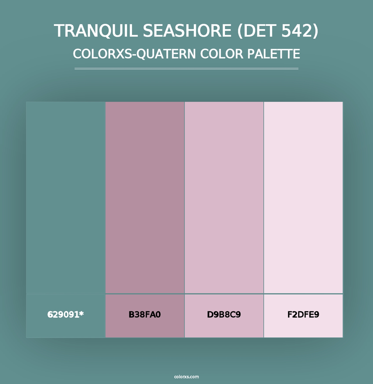 Tranquil Seashore (DET 542) - Colorxs Quad Palette