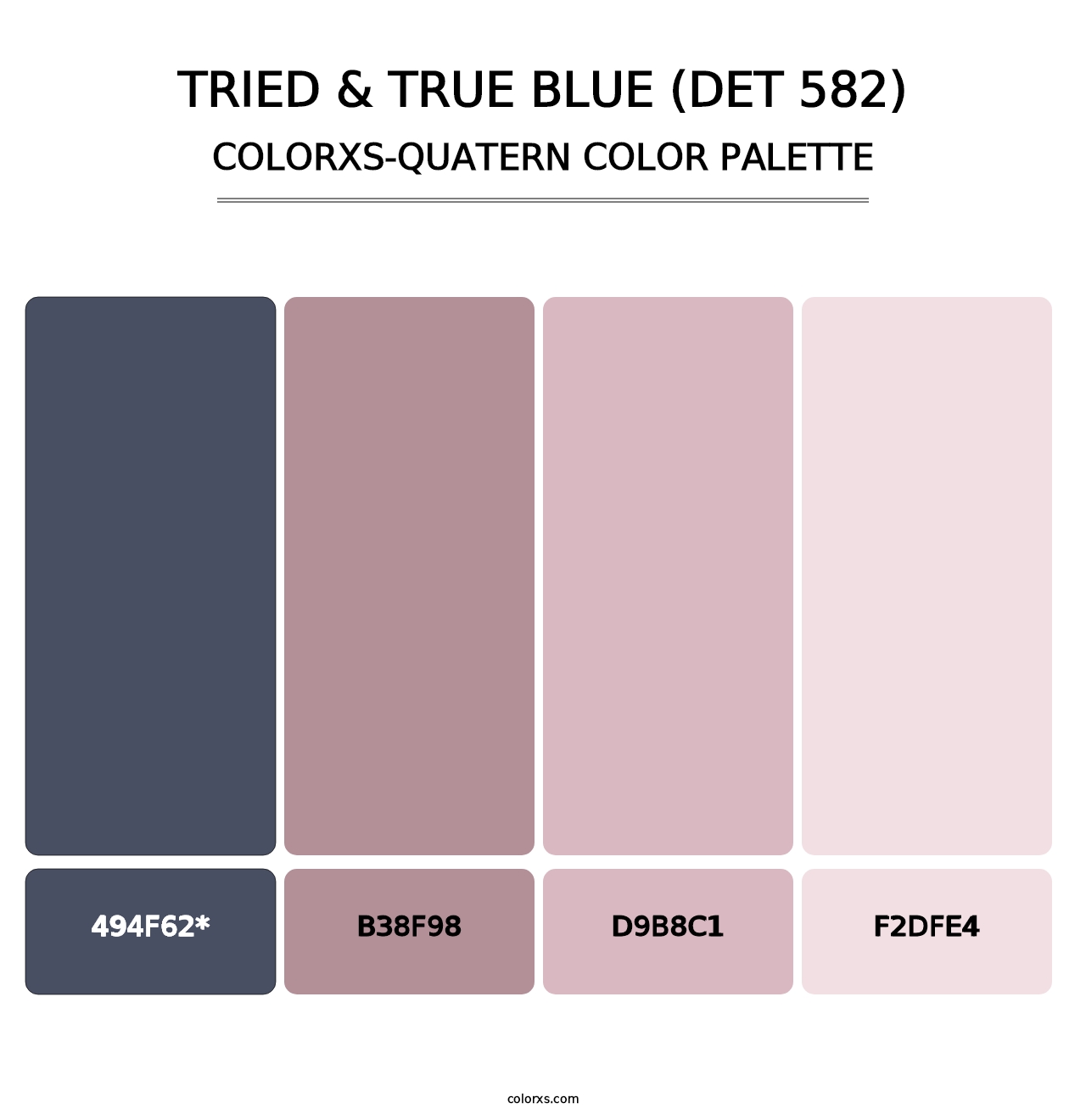 Tried & True Blue (DET 582) - Colorxs Quad Palette