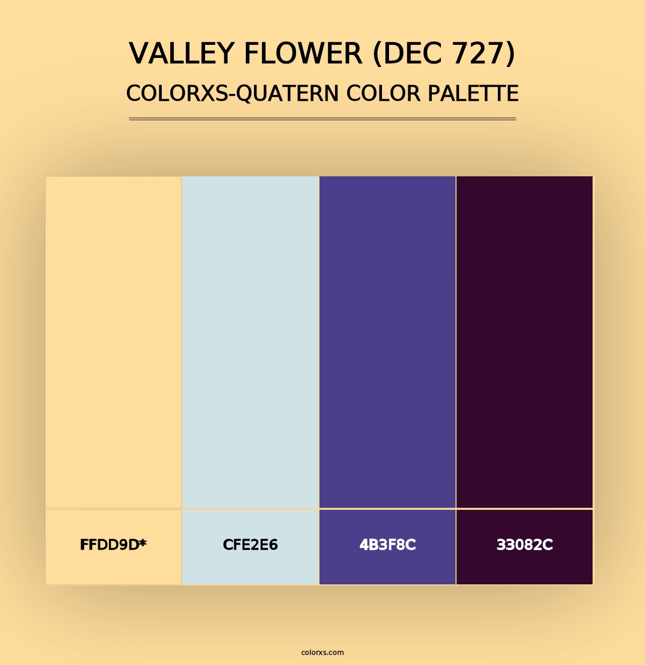 Valley Flower (DEC 727) - Colorxs Quad Palette