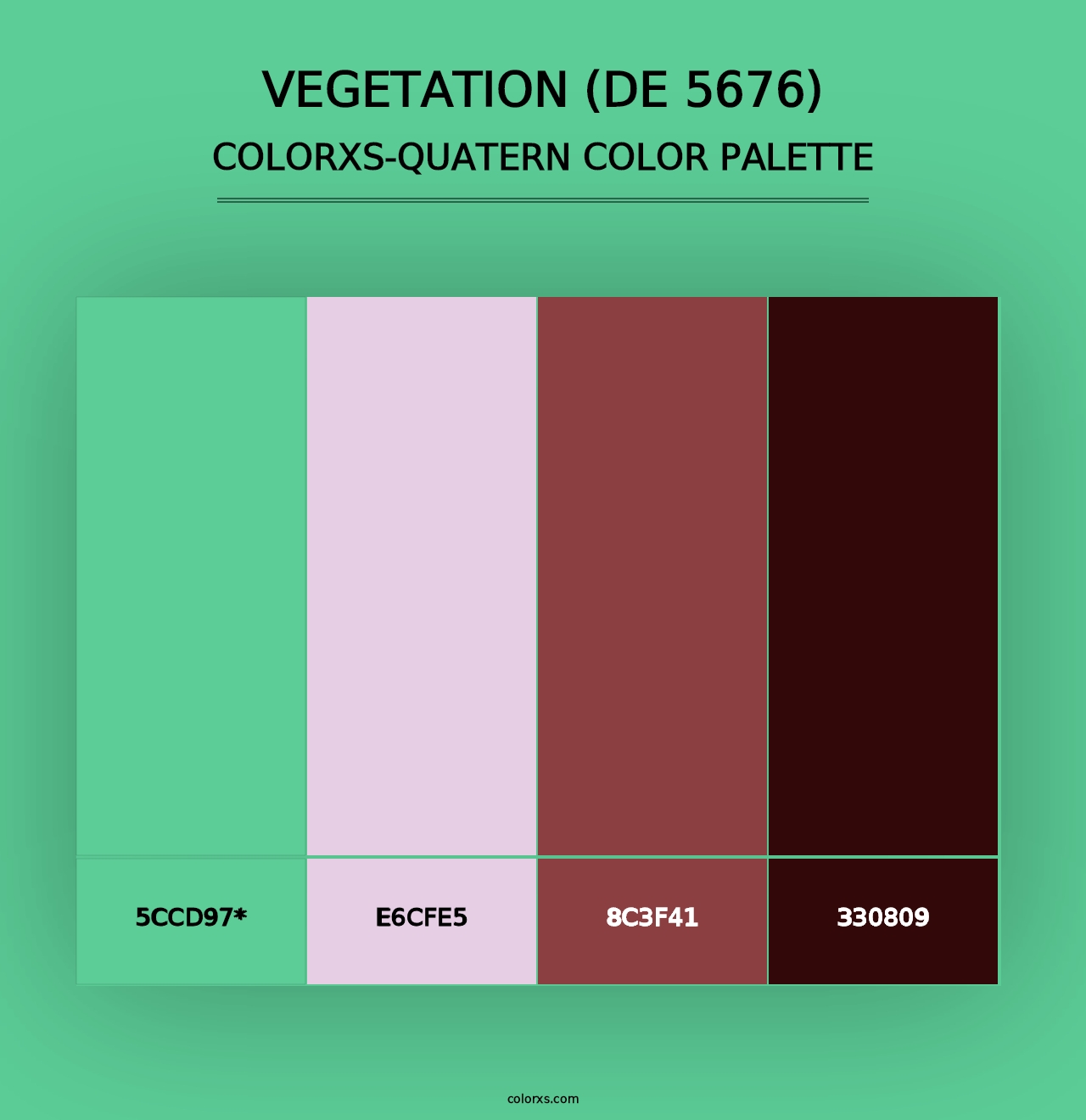 Vegetation (DE 5676) - Colorxs Quad Palette