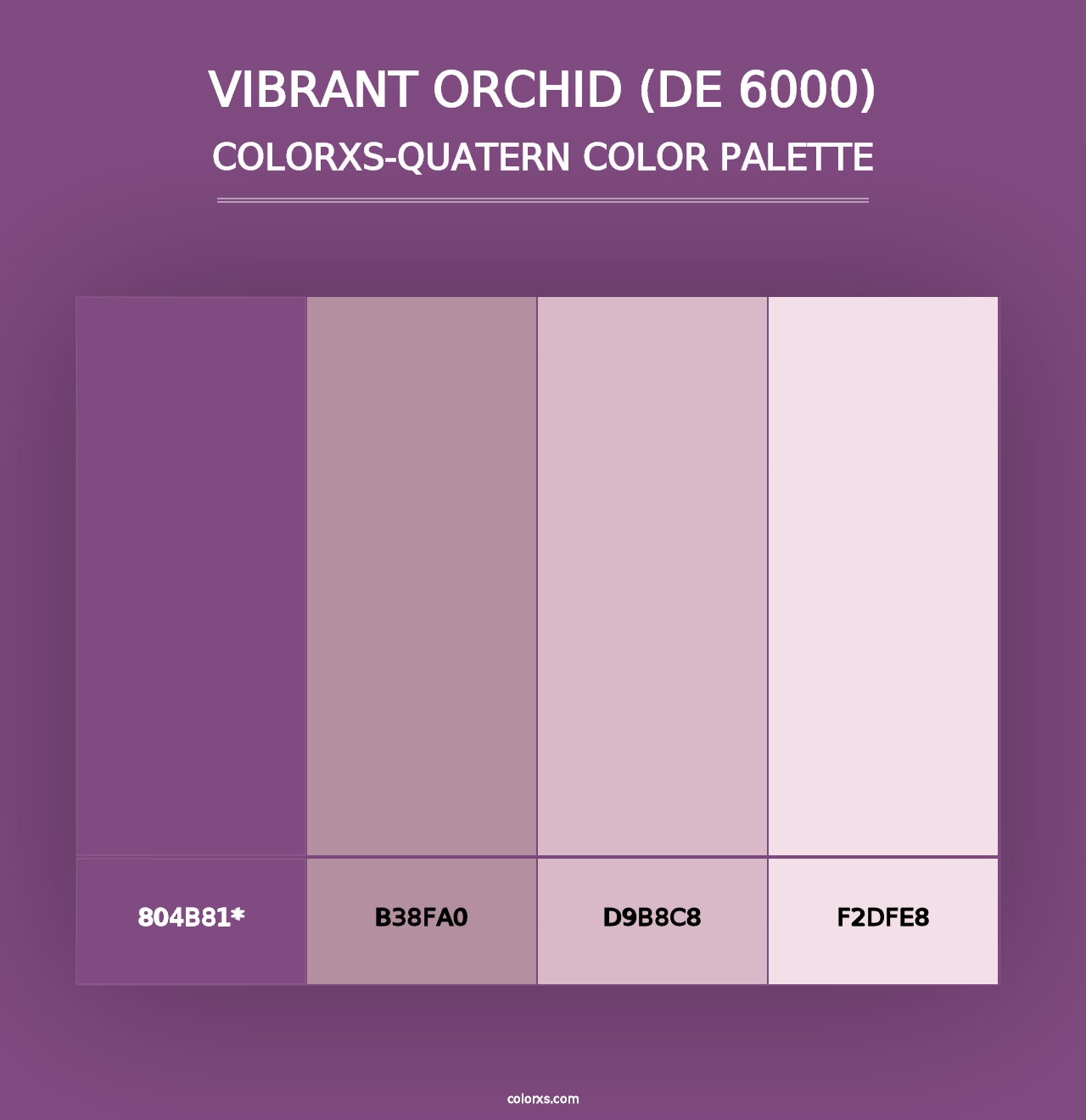 Vibrant Orchid (DE 6000) - Colorxs Quad Palette