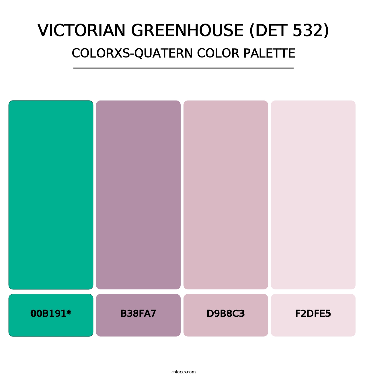 Victorian Greenhouse (DET 532) - Colorxs Quad Palette