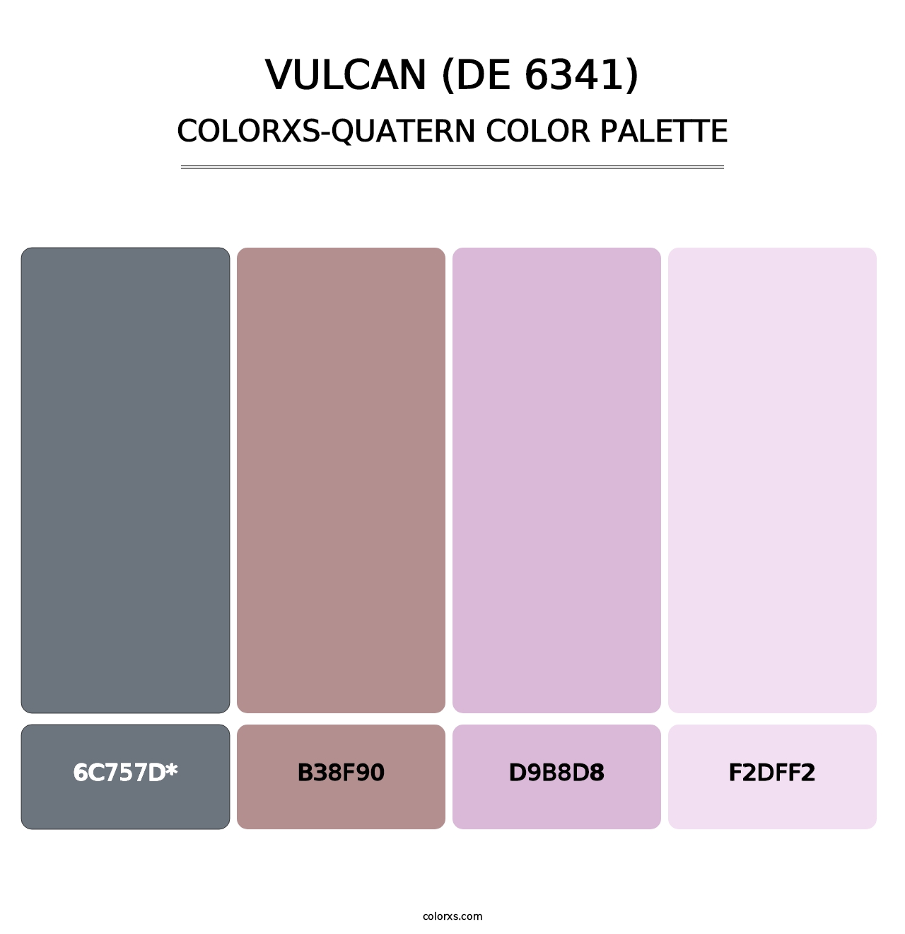 Vulcan (DE 6341) - Colorxs Quad Palette