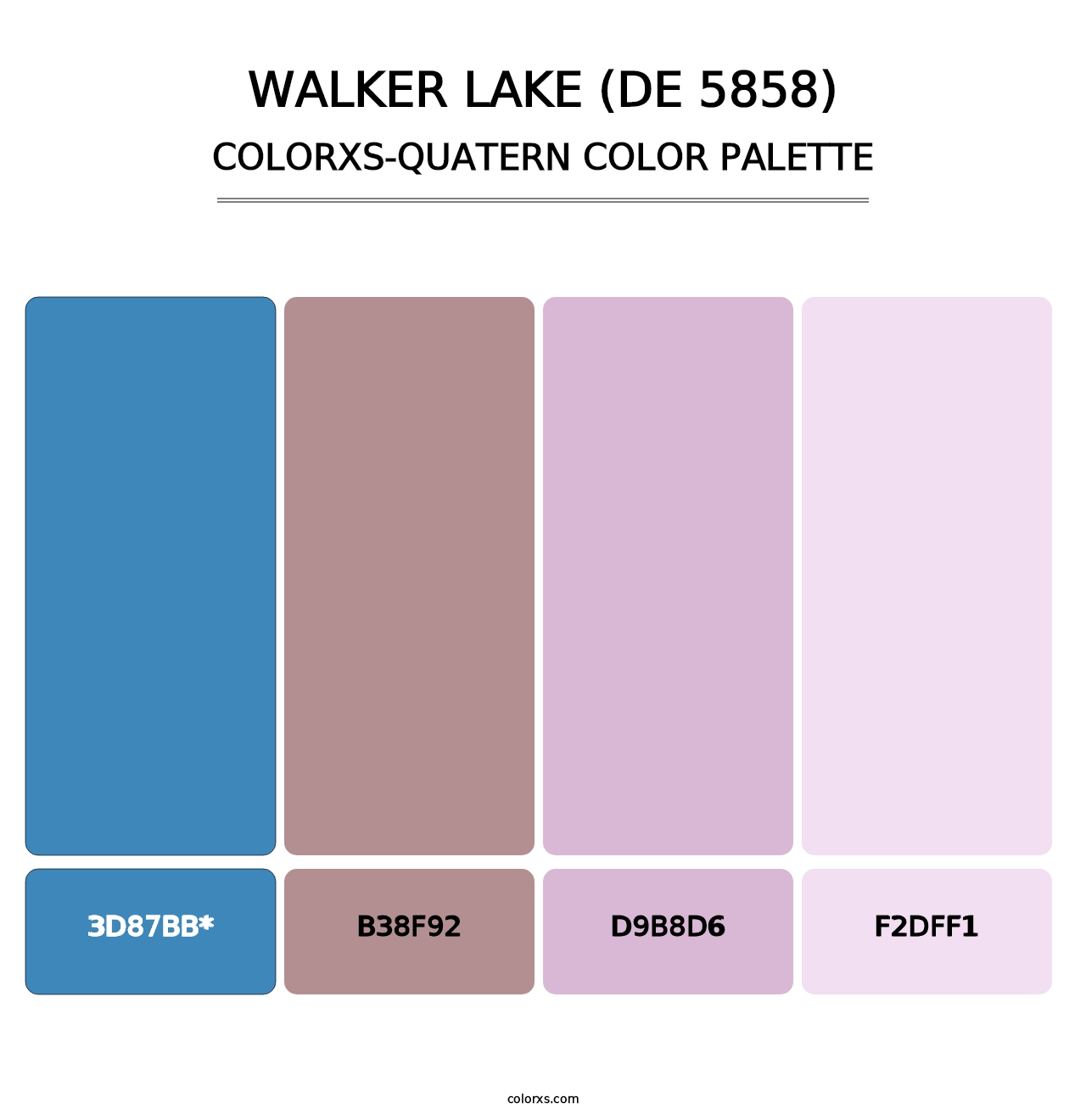 Walker Lake (DE 5858) - Colorxs Quad Palette