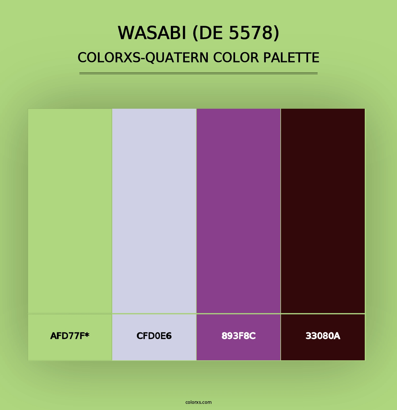 Wasabi (DE 5578) - Colorxs Quad Palette