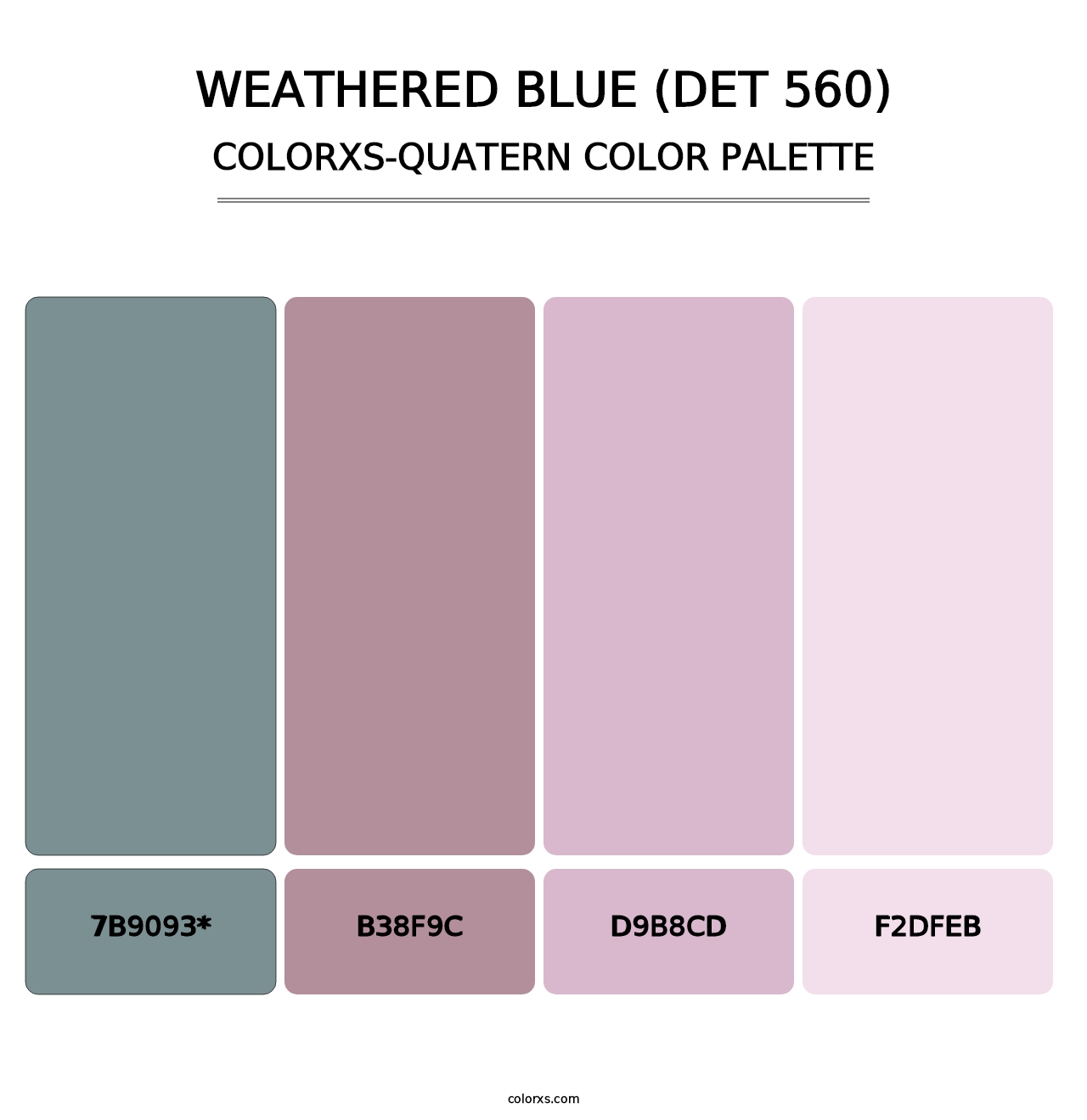 Weathered Blue (DET 560) - Colorxs Quad Palette