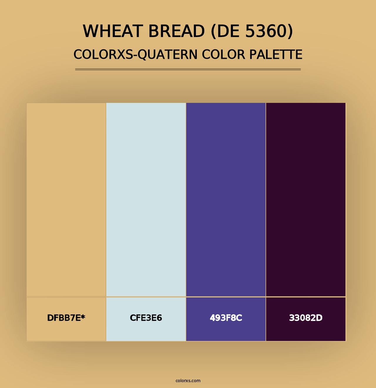 Wheat Bread (DE 5360) - Colorxs Quad Palette