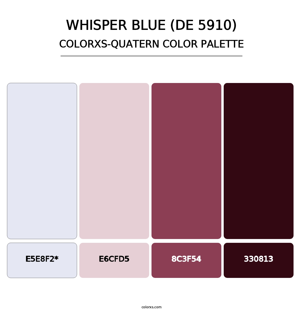 Whisper Blue (DE 5910) - Colorxs Quad Palette