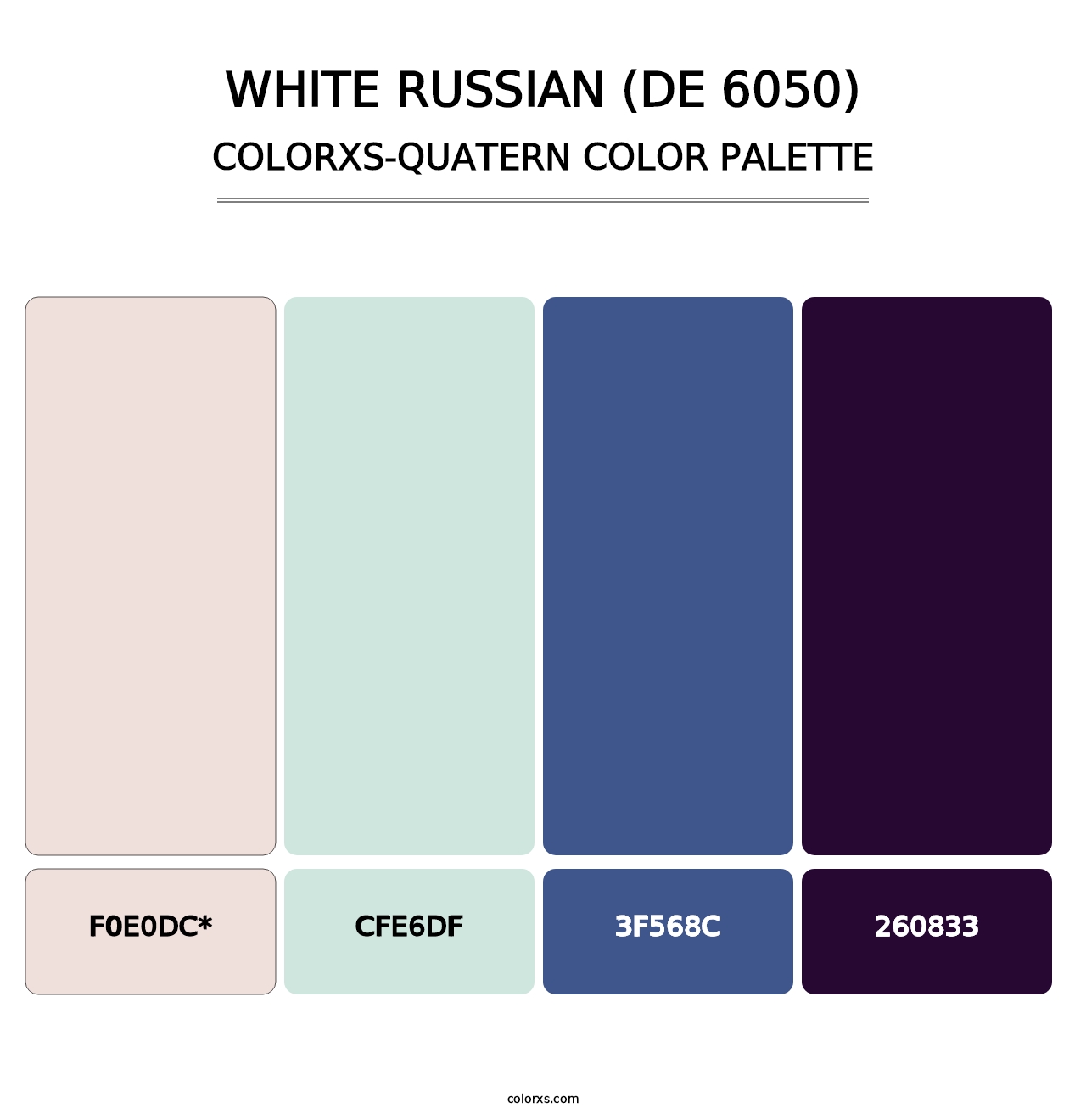 White Russian (DE 6050) - Colorxs Quad Palette