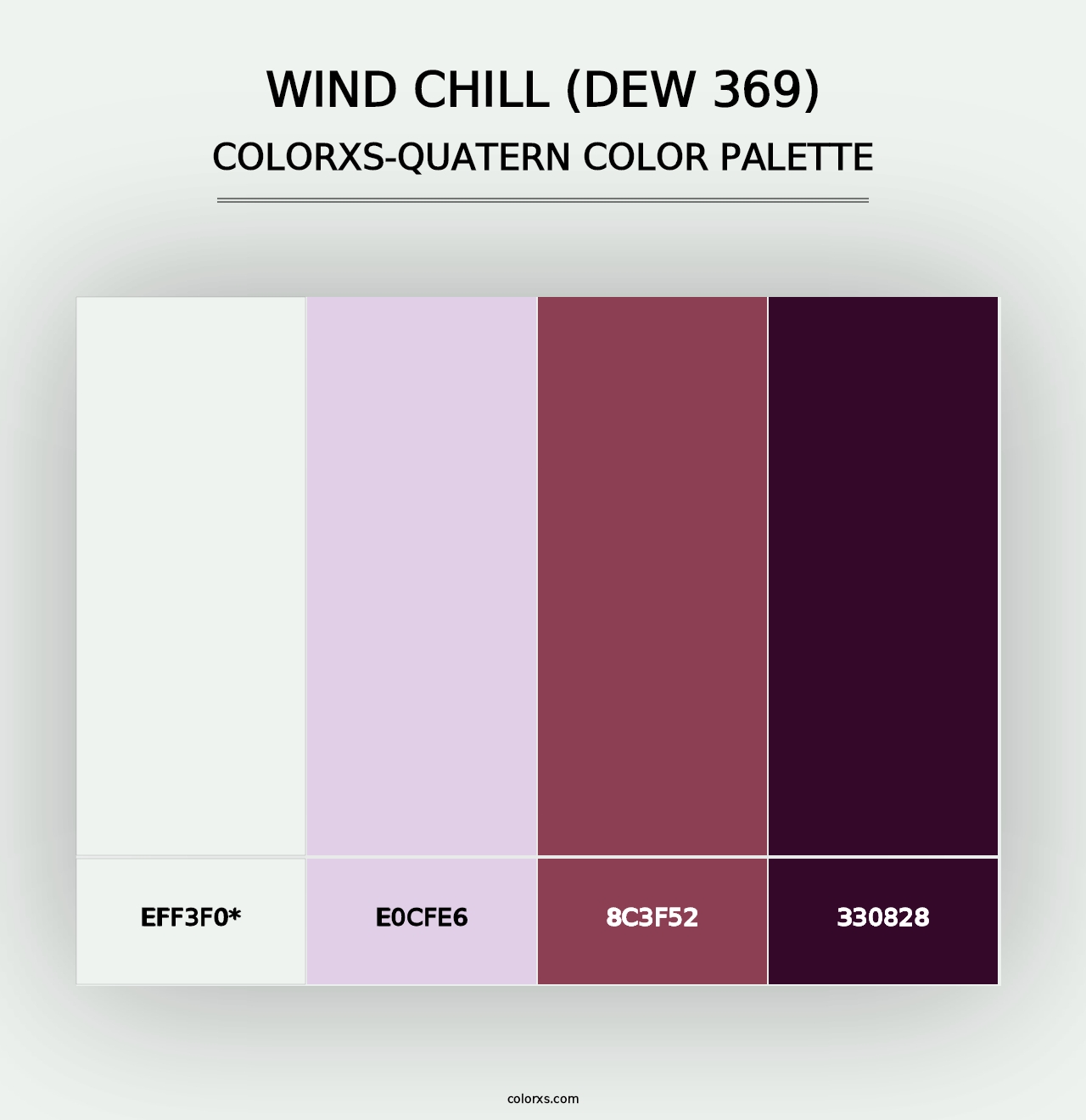 Wind Chill (DEW 369) - Colorxs Quad Palette