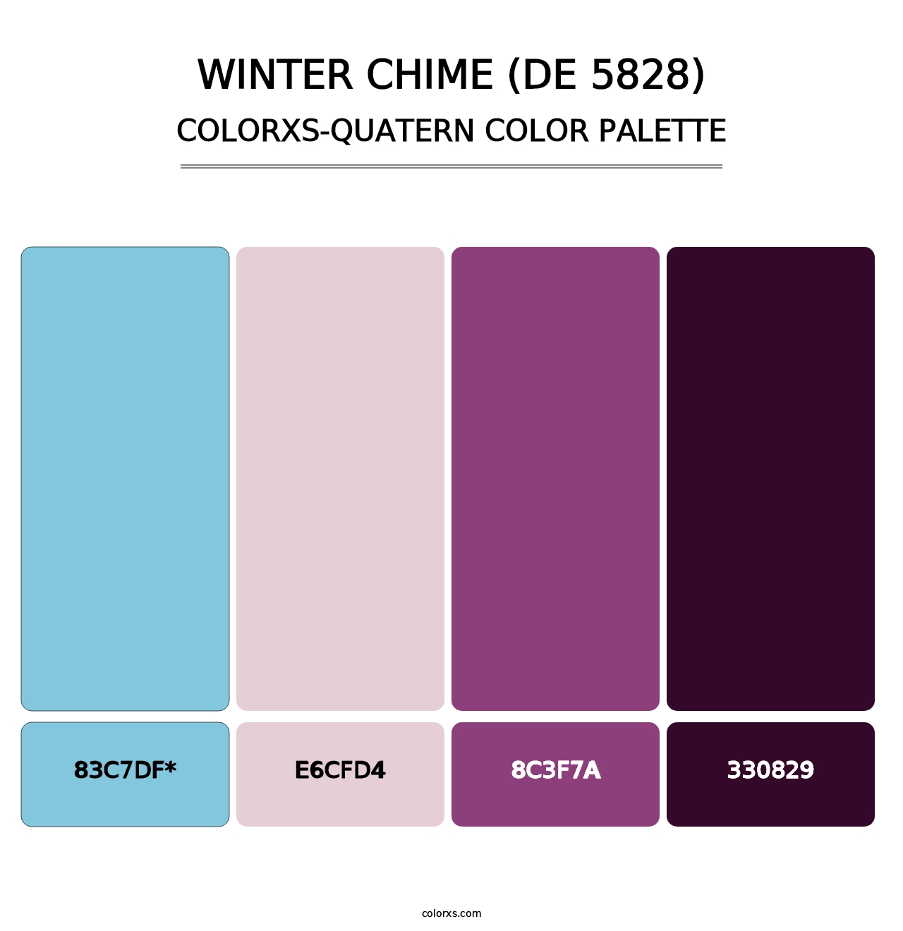 Winter Chime (DE 5828) - Colorxs Quad Palette