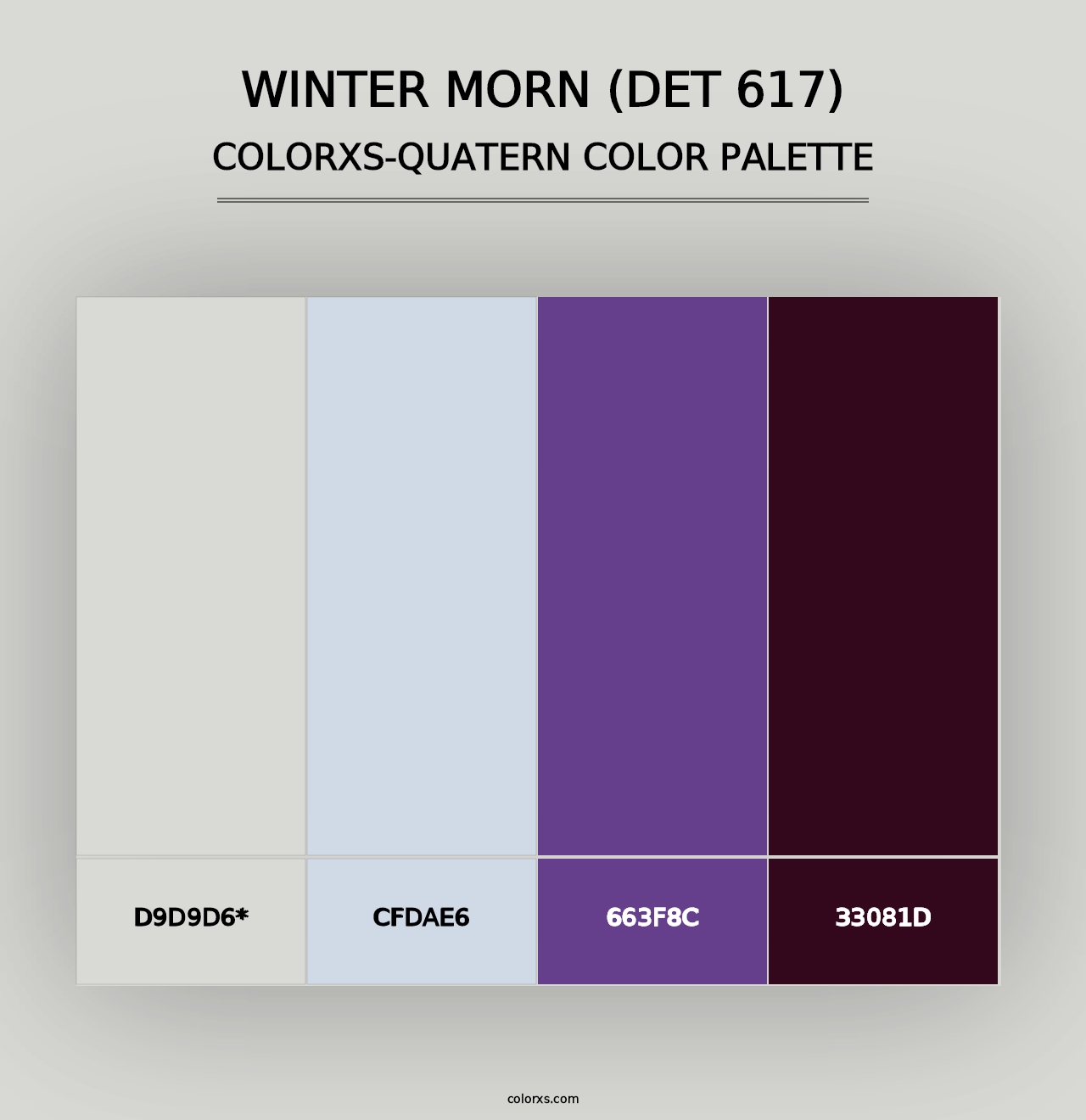 Winter Morn (DET 617) - Colorxs Quad Palette