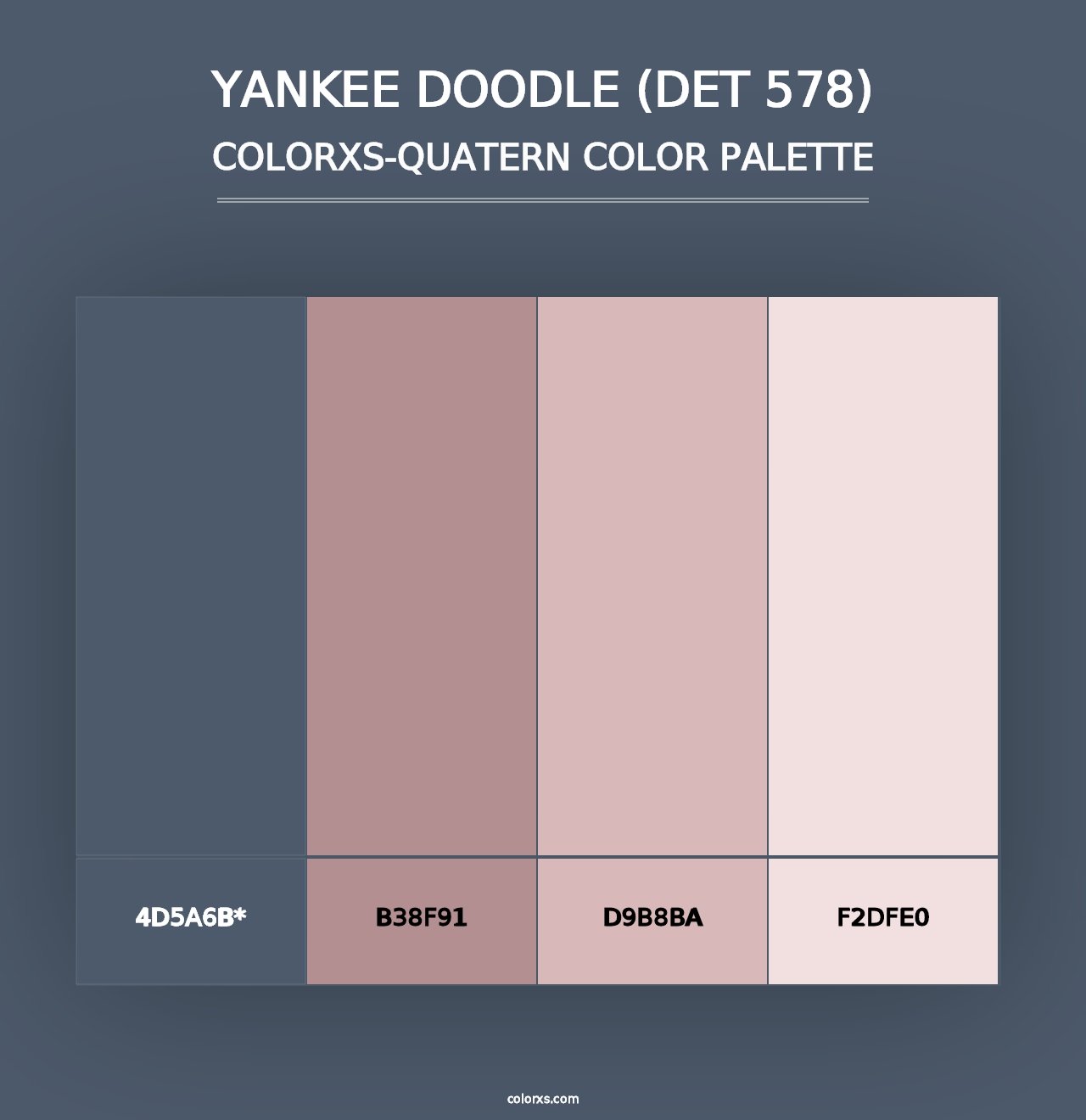 Yankee Doodle (DET 578) - Colorxs Quad Palette