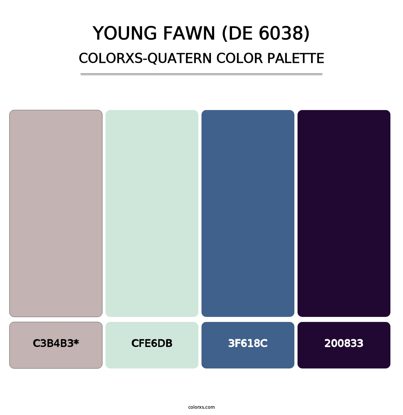 Young Fawn (DE 6038) - Colorxs Quad Palette