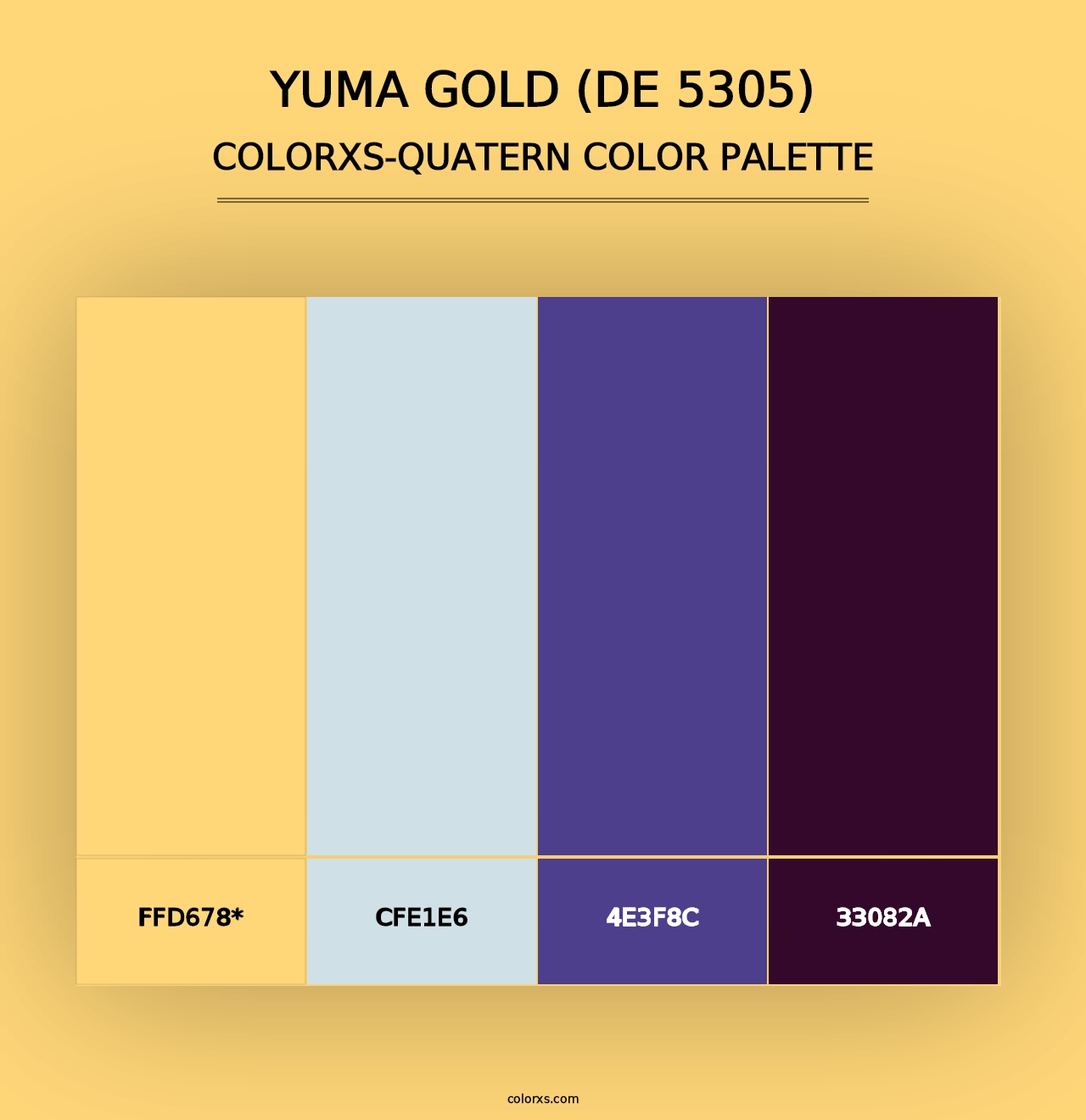 Yuma Gold (DE 5305) - Colorxs Quad Palette