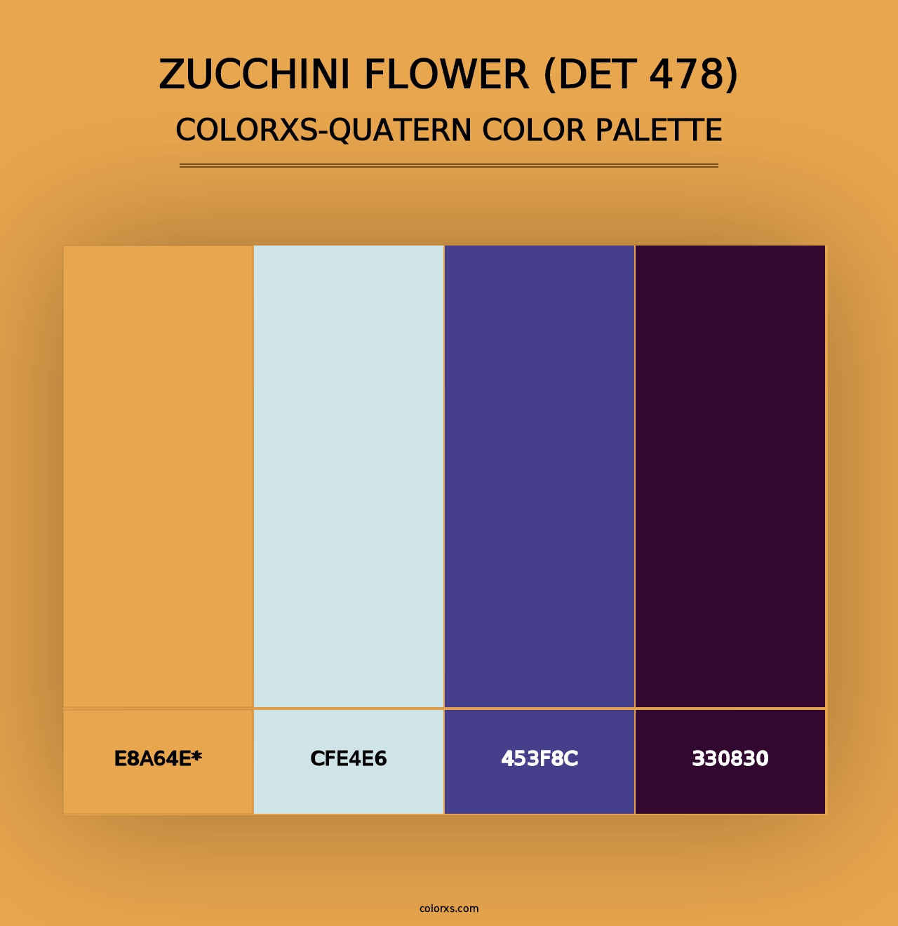 Zucchini Flower (DET 478) - Colorxs Quad Palette