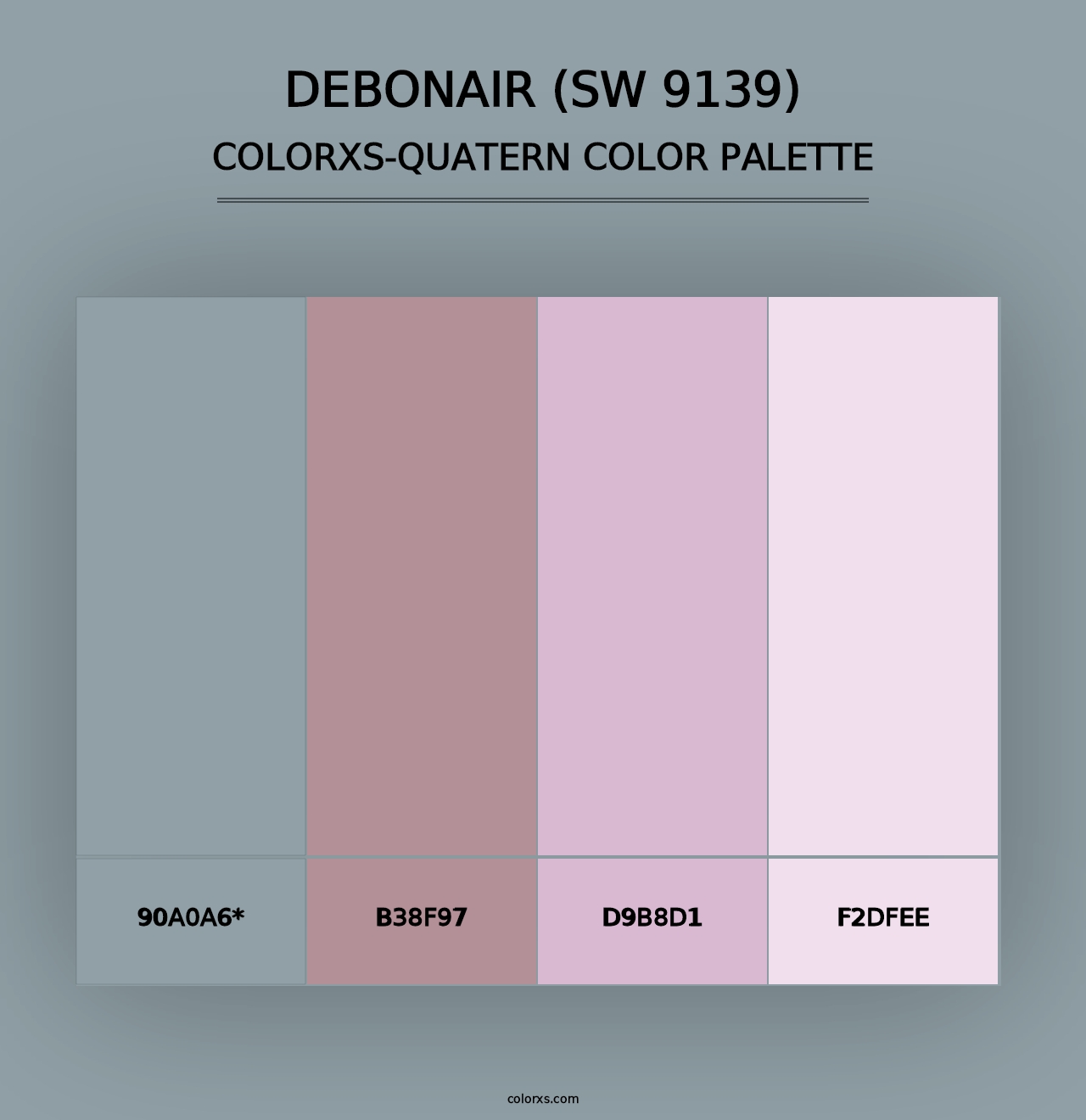 Debonair (SW 9139) - Colorxs Quad Palette