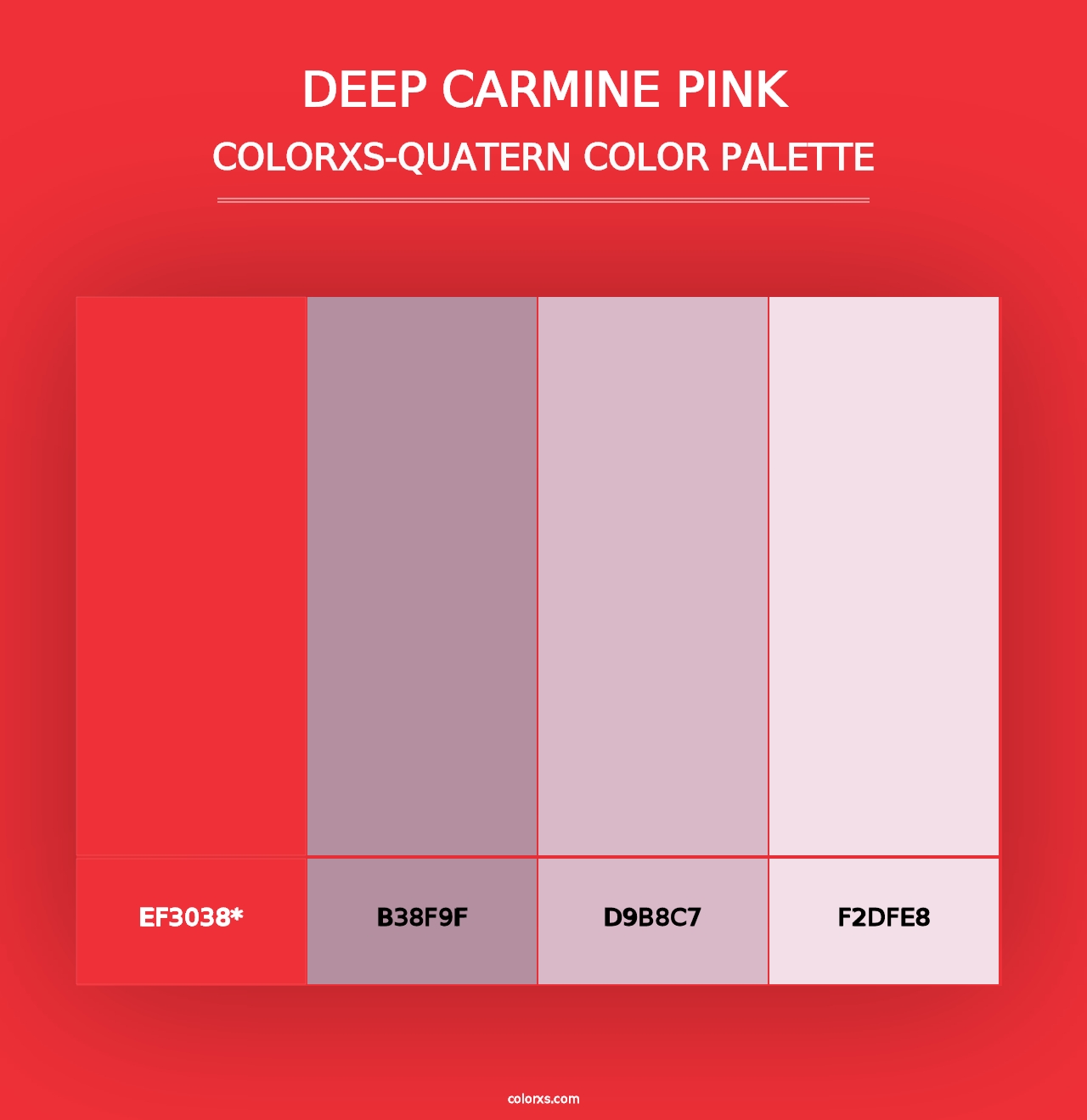 Deep carmine pink - Colorxs Quad Palette