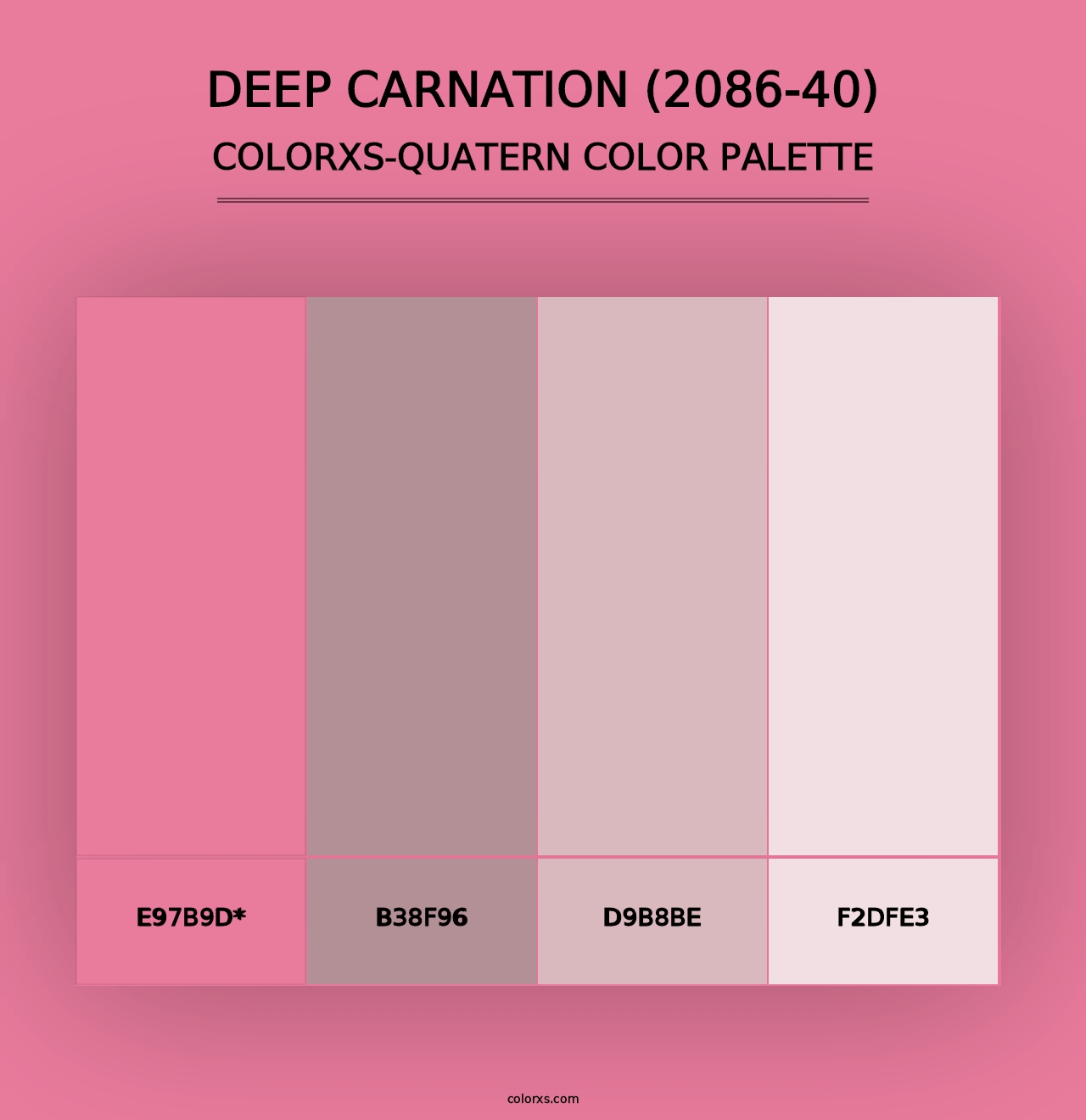 Deep Carnation (2086-40) - Colorxs Quad Palette