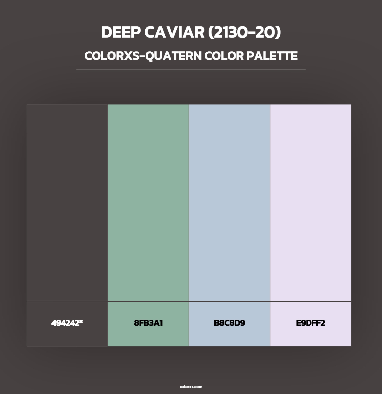 Deep Caviar (2130-20) - Colorxs Quad Palette