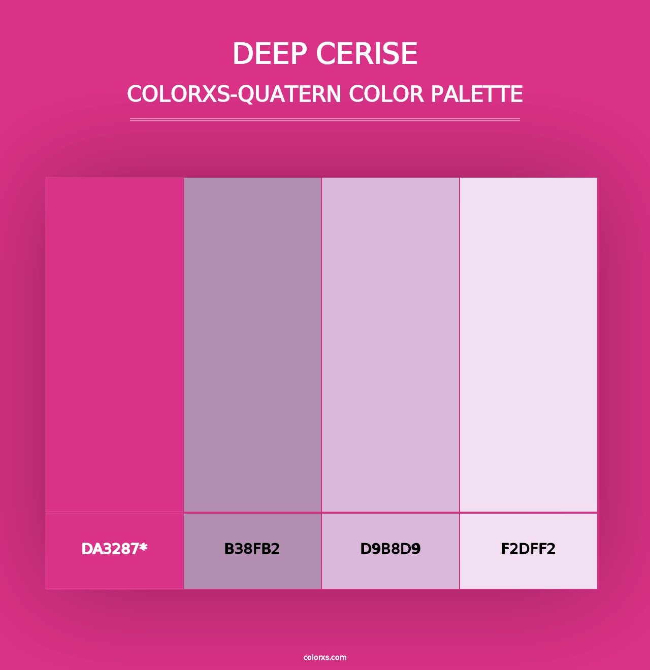 Deep Cerise - Colorxs Quad Palette