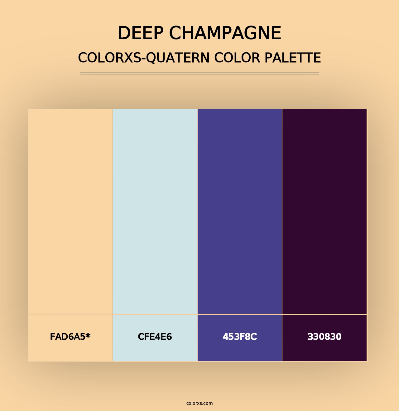 Deep Champagne - Colorxs Quad Palette