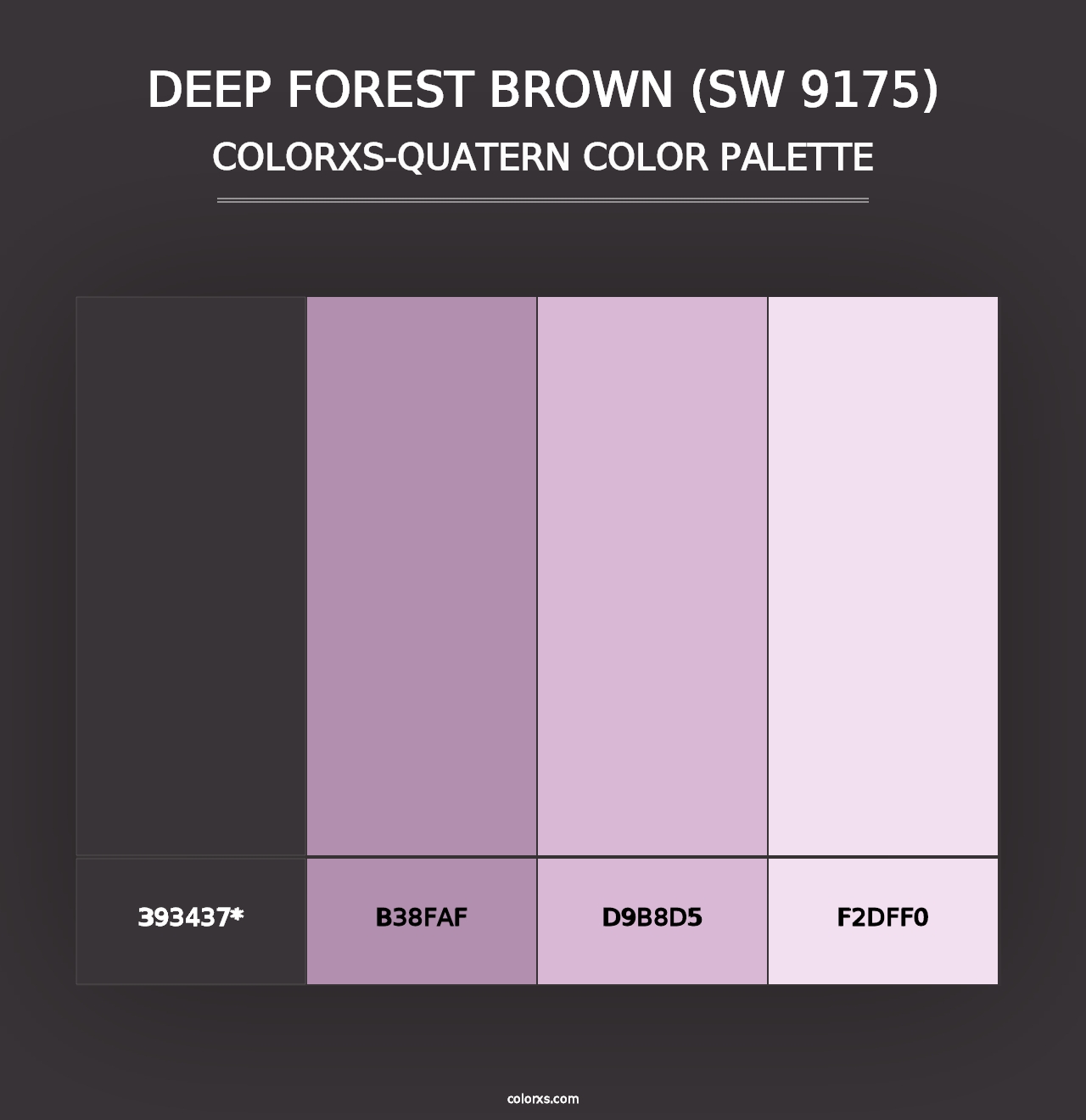 Deep Forest Brown (SW 9175) - Colorxs Quad Palette