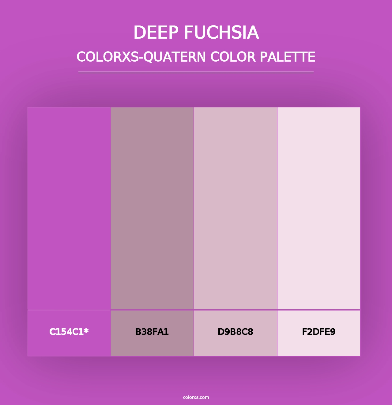 Deep Fuchsia - Colorxs Quad Palette