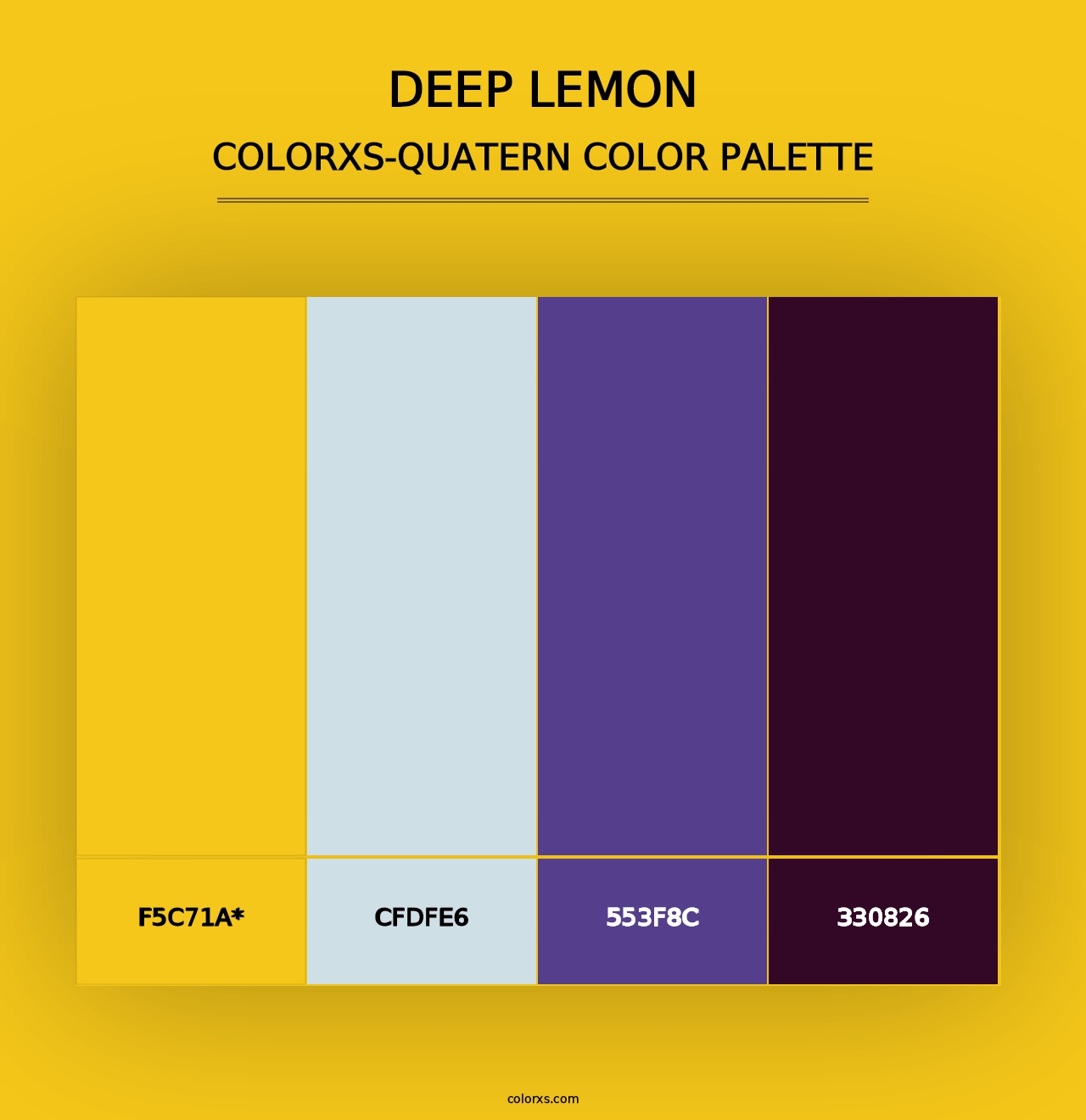 Deep Lemon - Colorxs Quad Palette