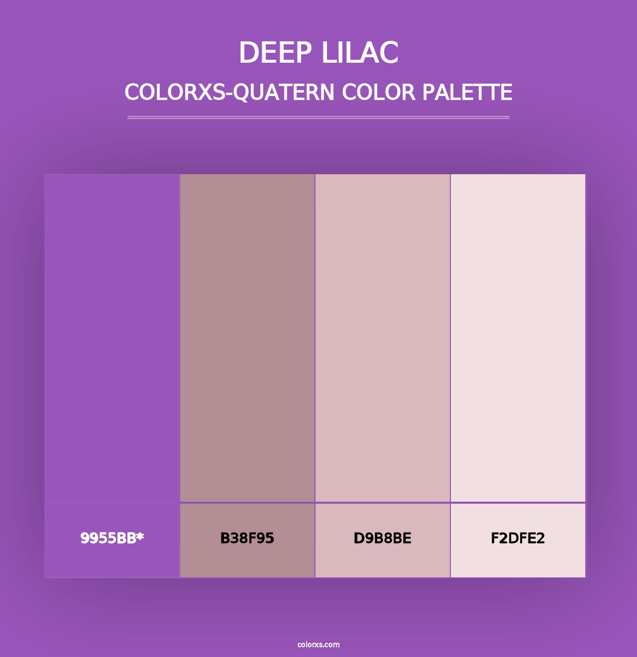 Deep Lilac - Colorxs Quad Palette