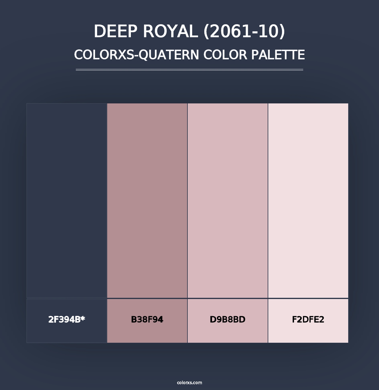 Deep Royal (2061-10) - Colorxs Quad Palette