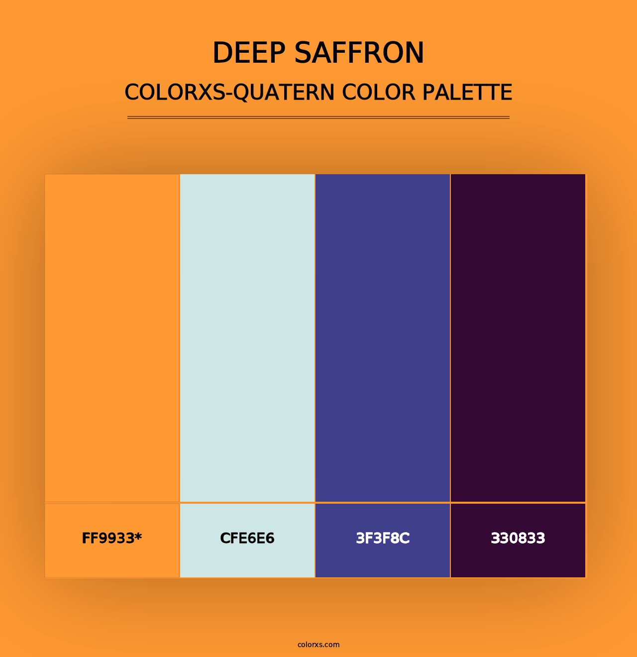 Deep Saffron - Colorxs Quad Palette