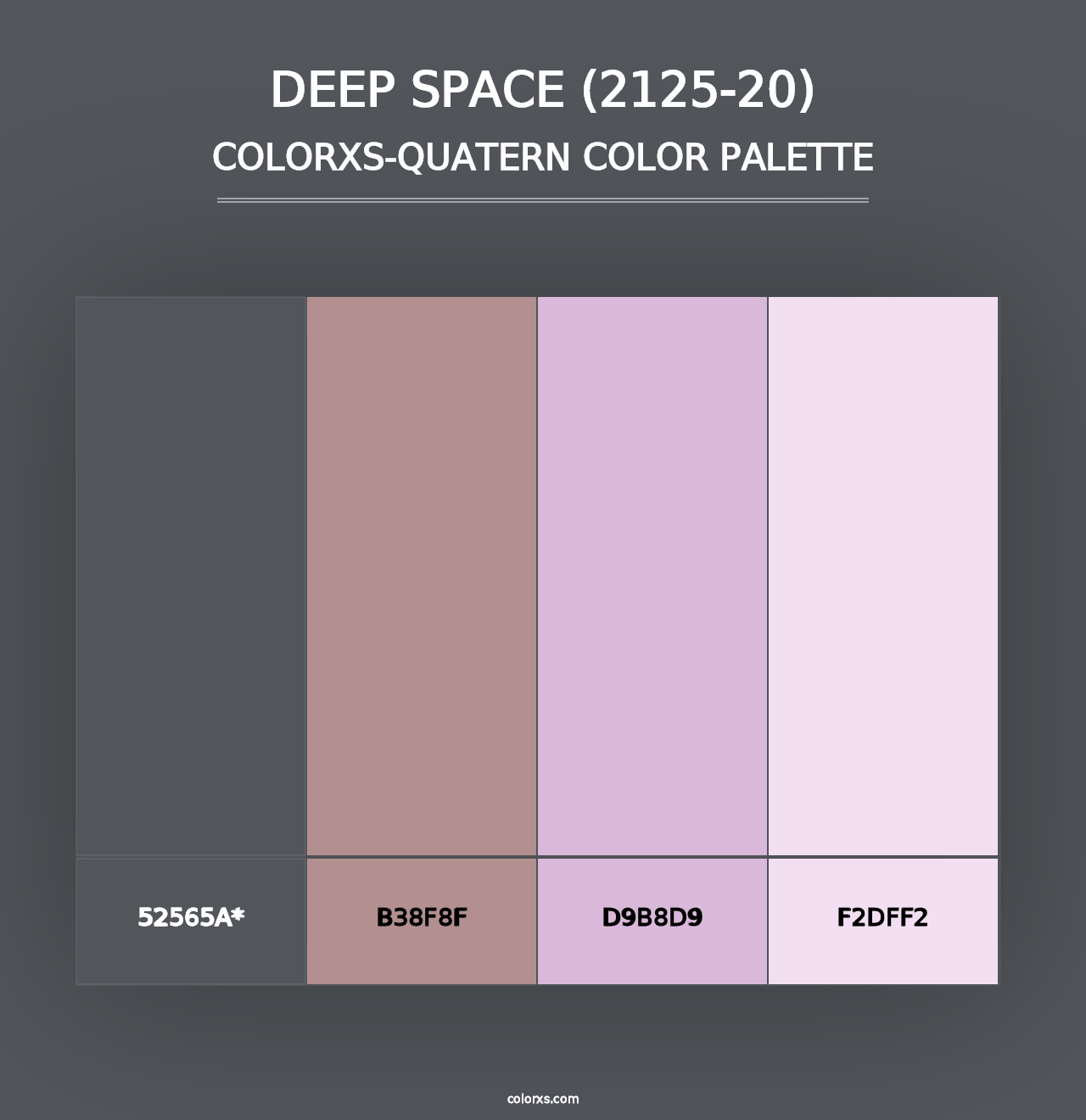 Deep Space (2125-20) - Colorxs Quad Palette