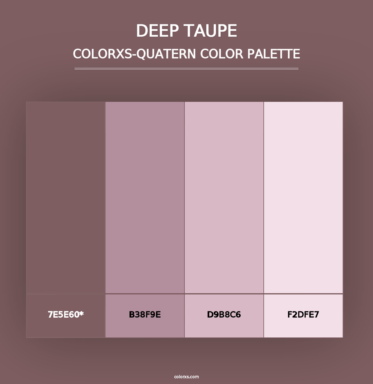 Deep Taupe - Colorxs Quad Palette