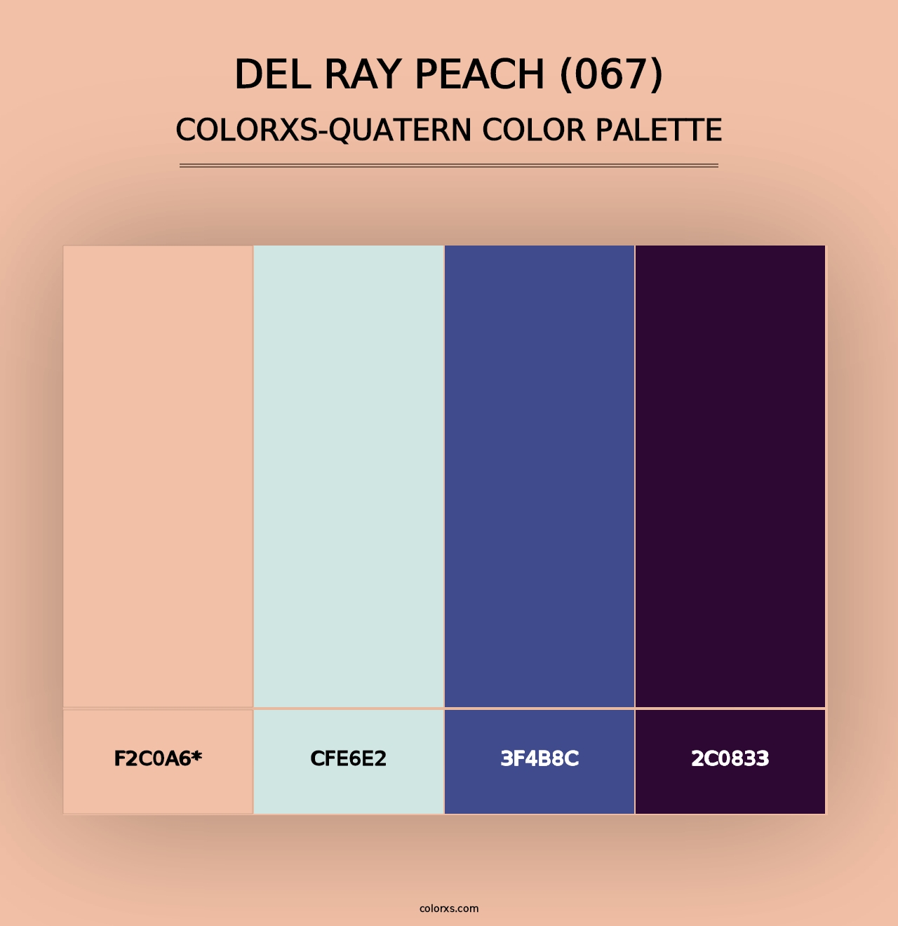 Del Ray Peach (067) - Colorxs Quad Palette