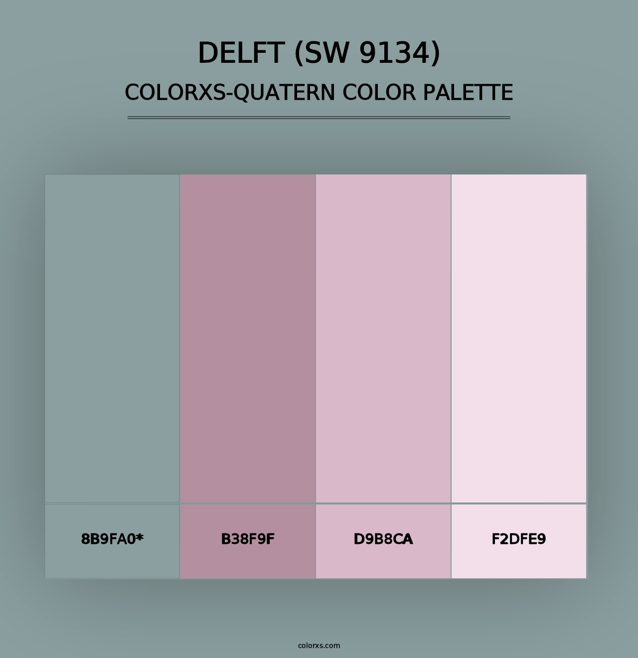 Delft (SW 9134) - Colorxs Quad Palette