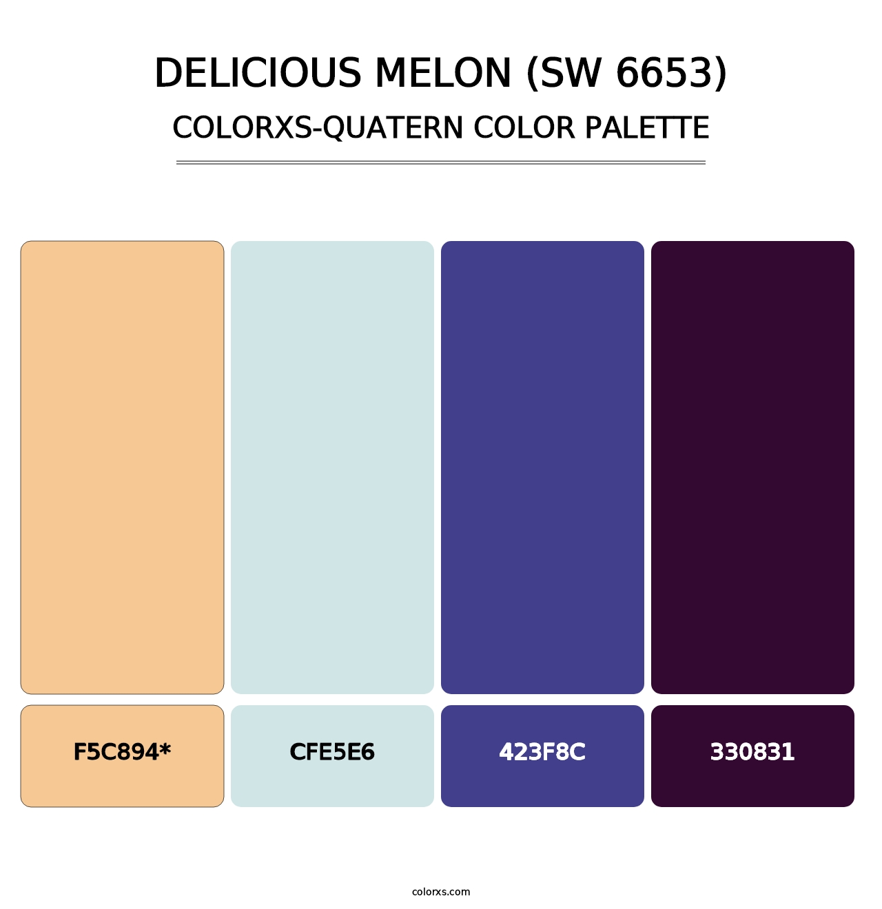 Delicious Melon (SW 6653) - Colorxs Quad Palette